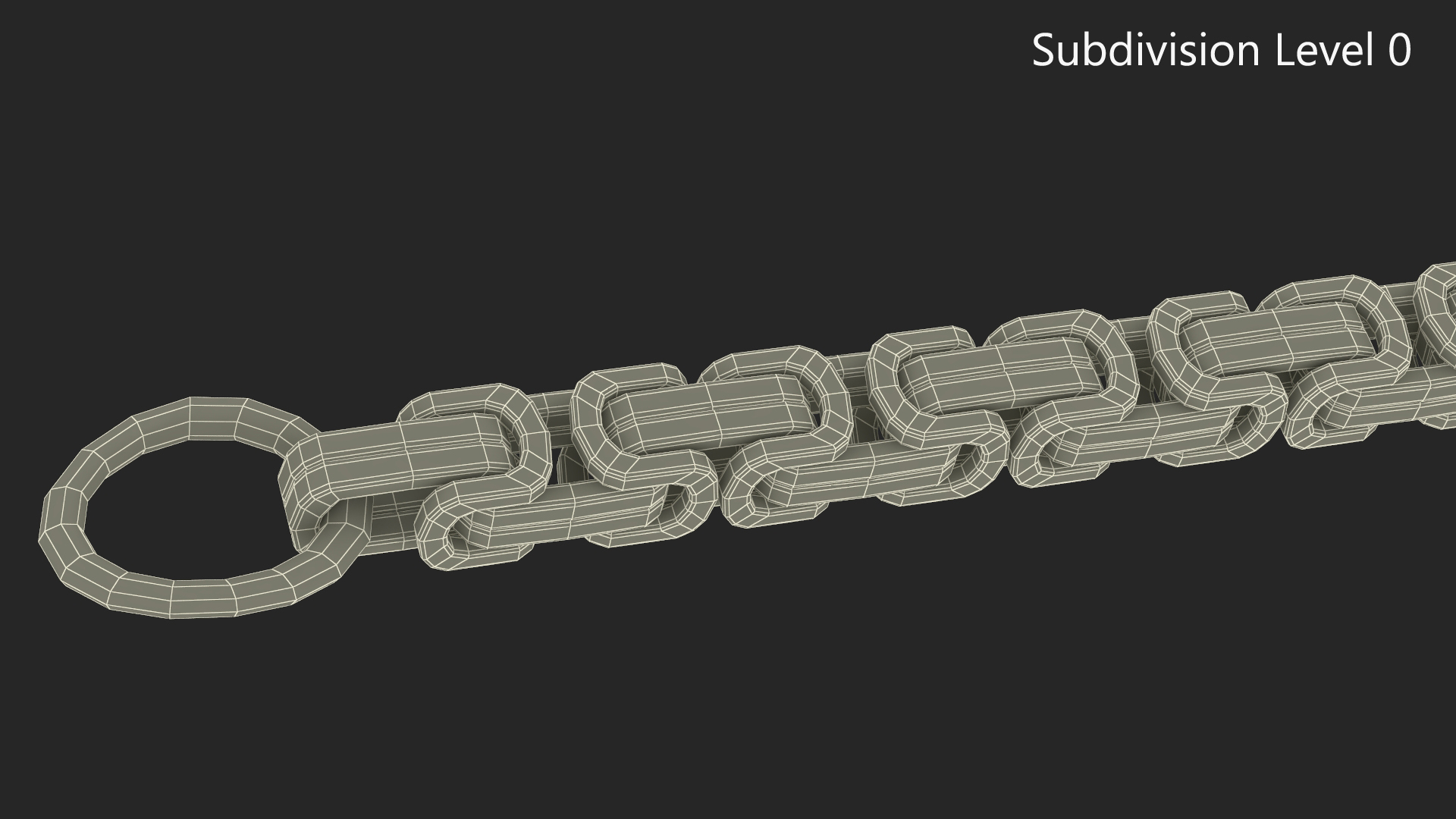 3D model Byzantine Jewelry Silver Chain