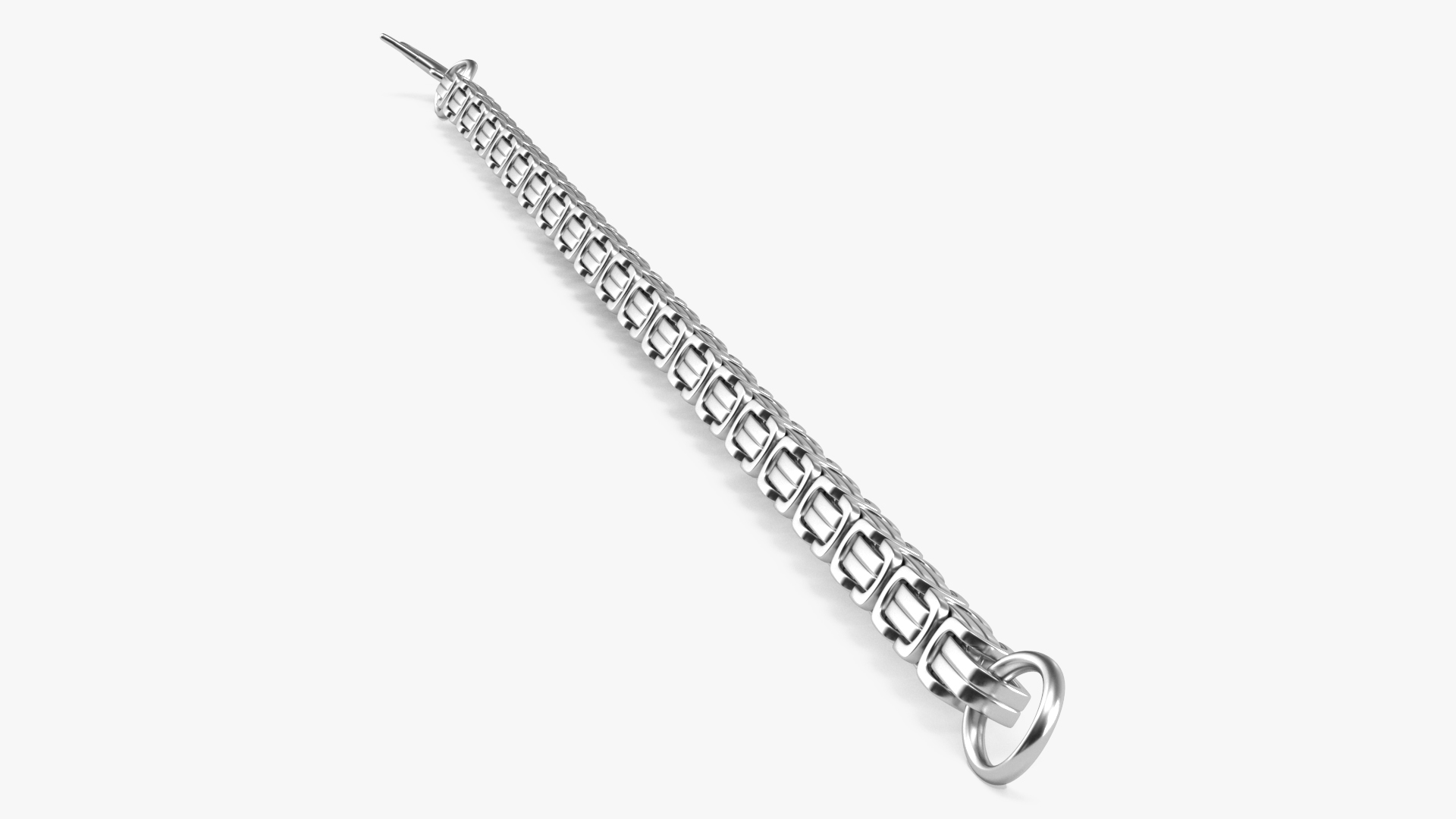3D model Byzantine Jewelry Silver Chain