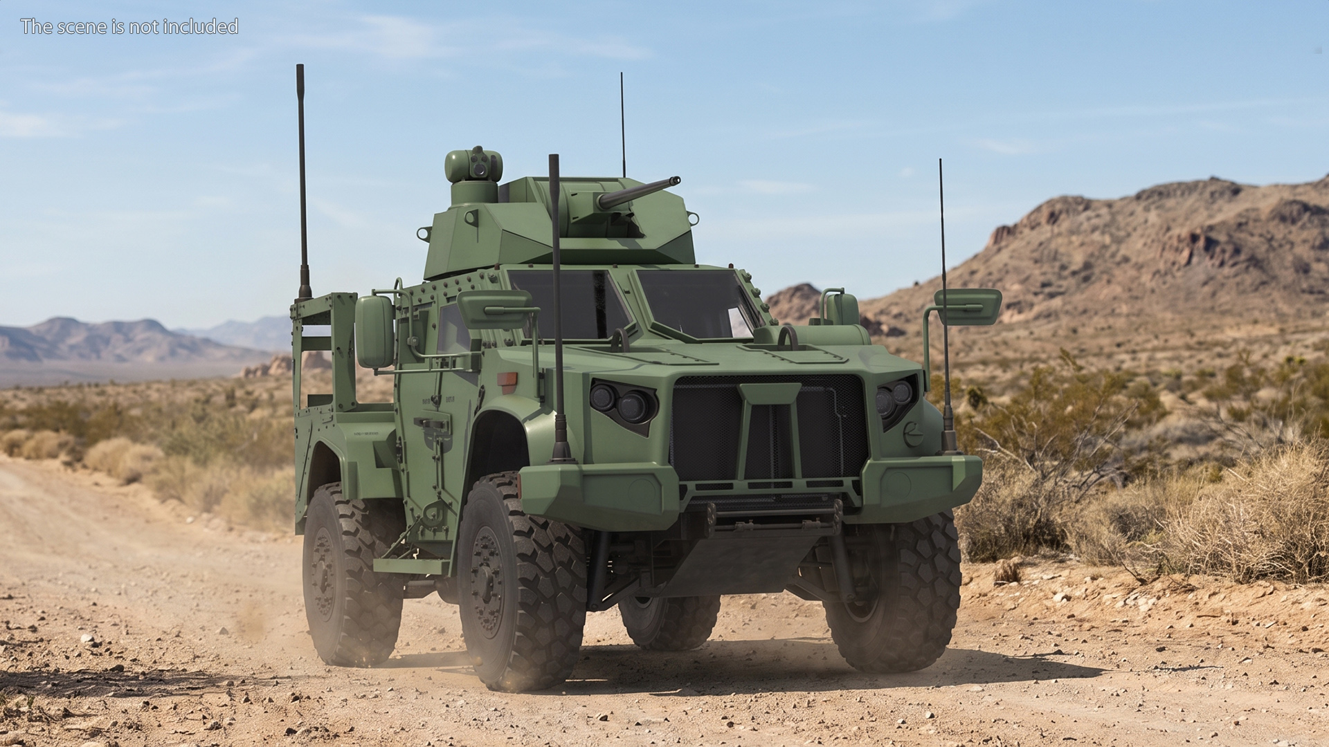 Tactical Combat Vehicle with Cannon Turret - view 2