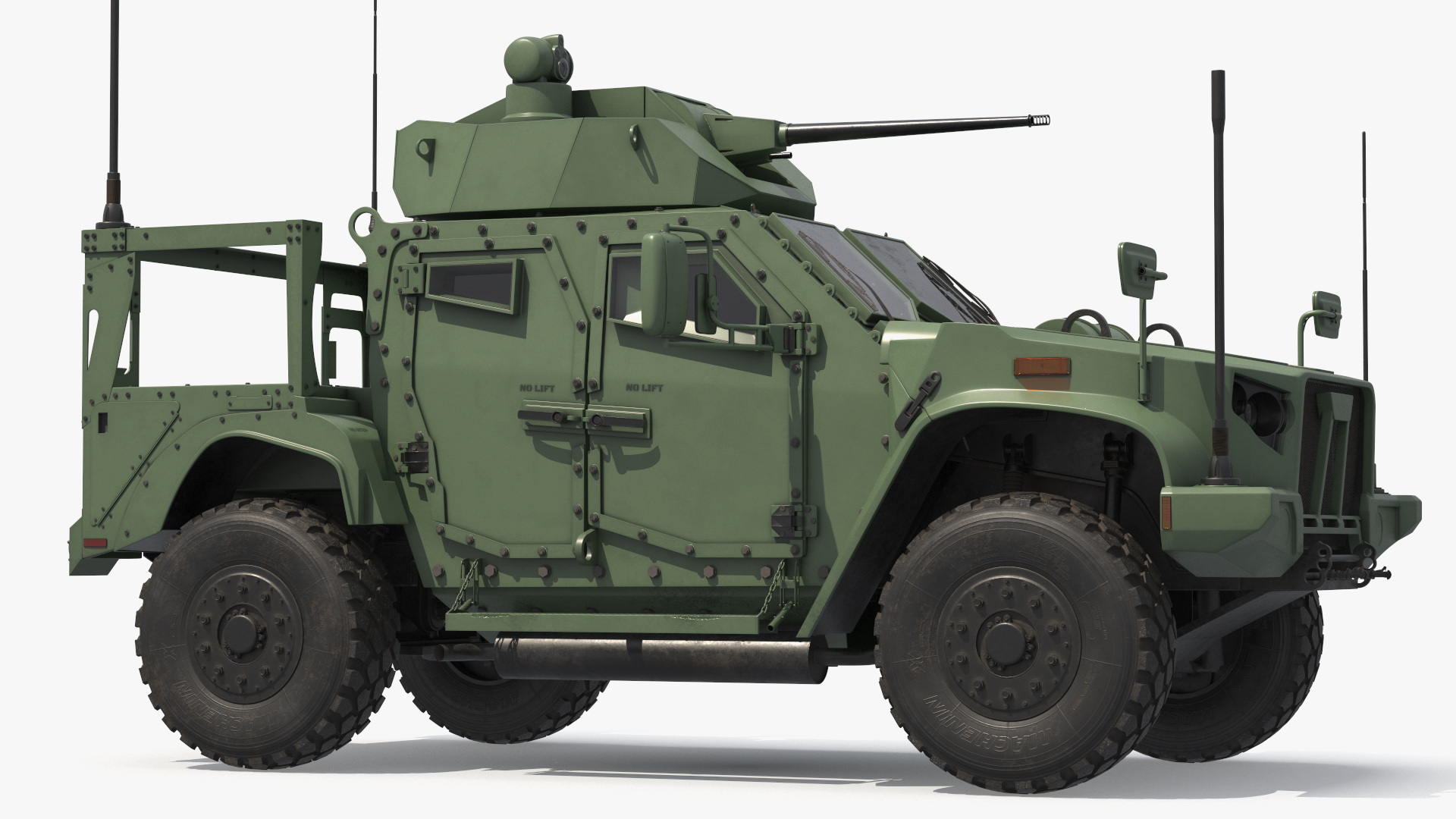 Tactical Combat Vehicle with Cannon Turret - view 7