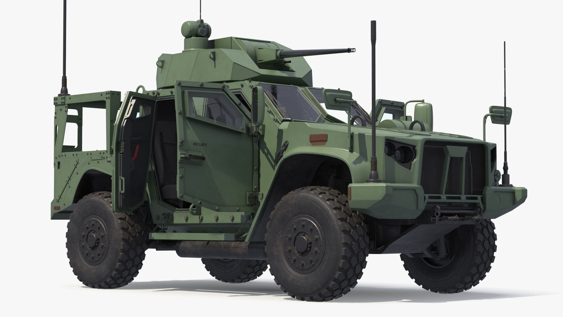 Tactical Combat Vehicle with Cannon Turret - view 4
