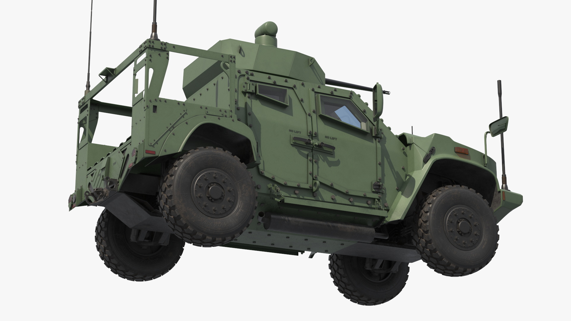 Tactical Combat Vehicle with Cannon Turret - view 9