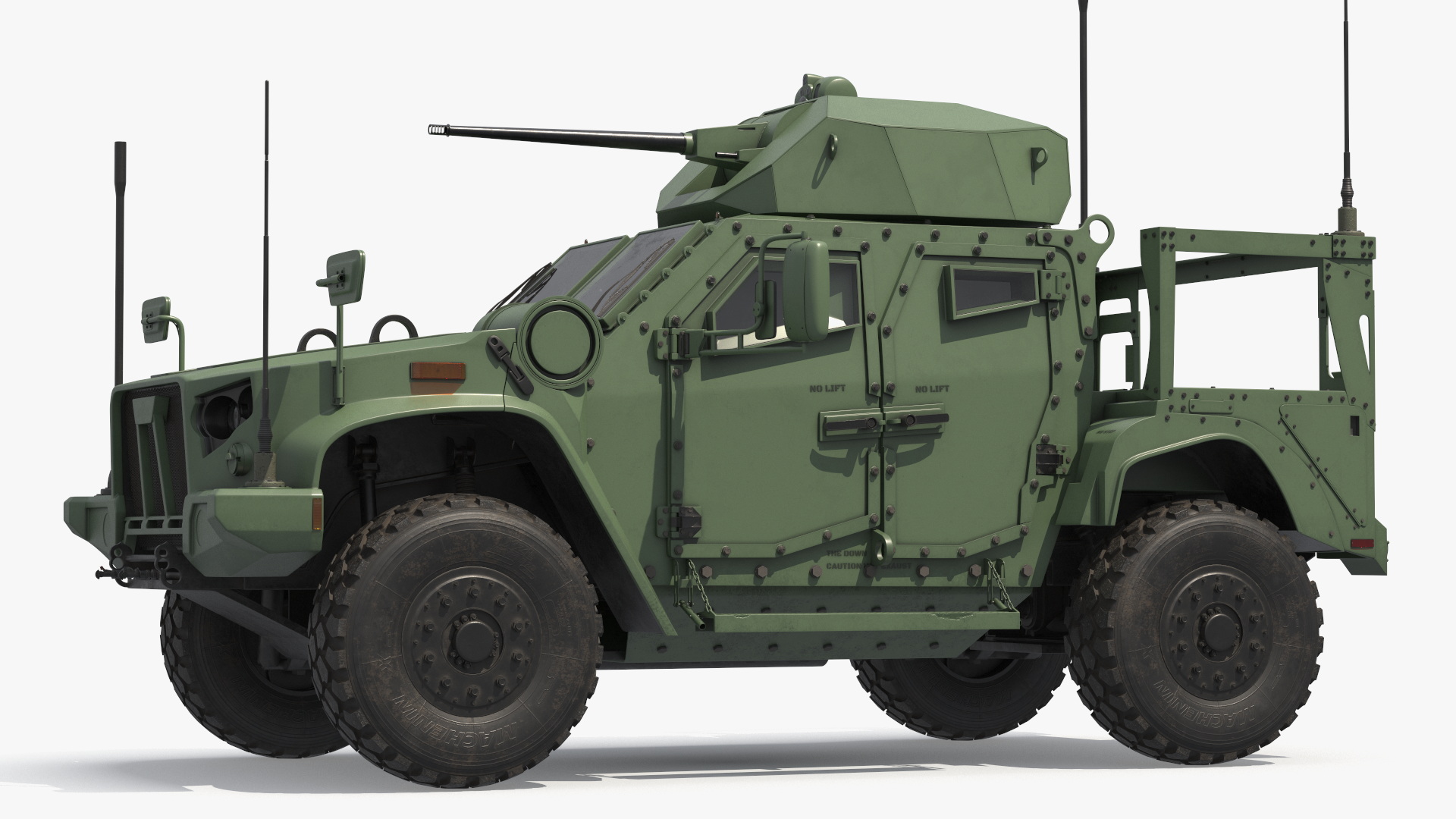 Tactical Combat Vehicle with Cannon Turret - view 6
