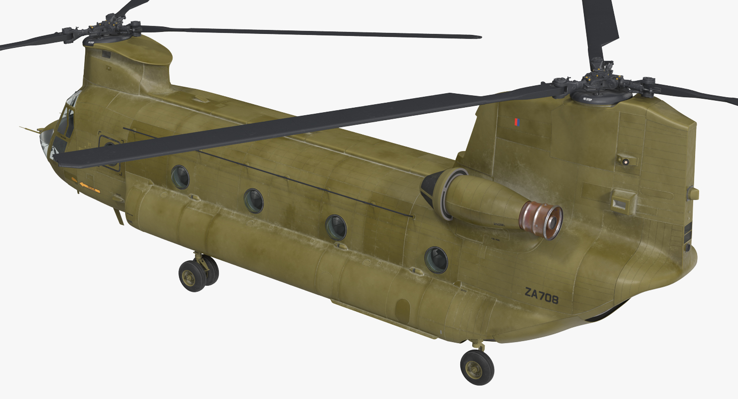 3D model Heavy Helicopter CH 47 Chinook