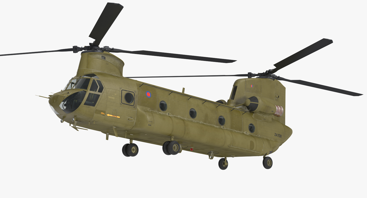 3D model Heavy Helicopter CH 47 Chinook