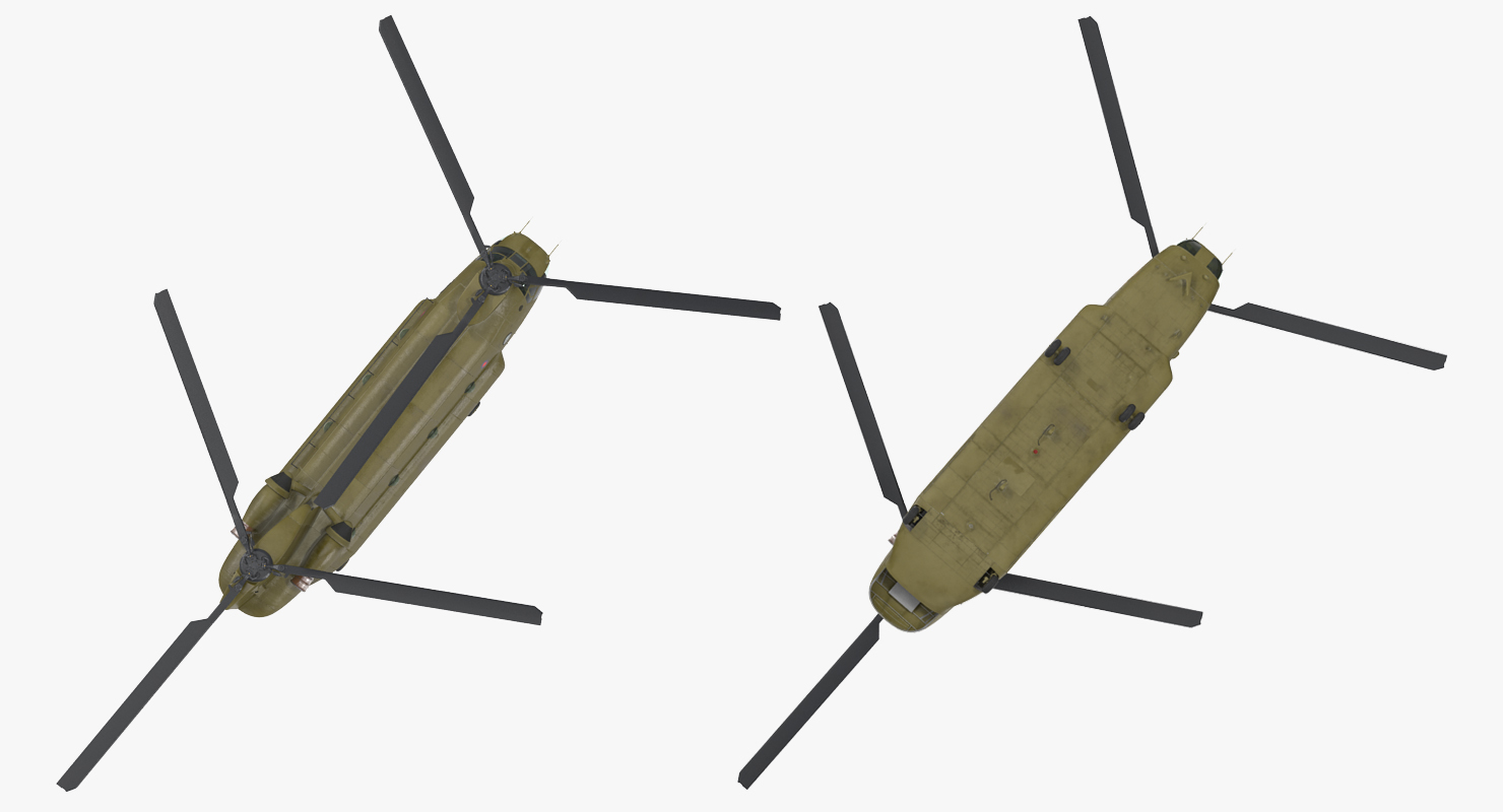 3D model Heavy Helicopter CH 47 Chinook