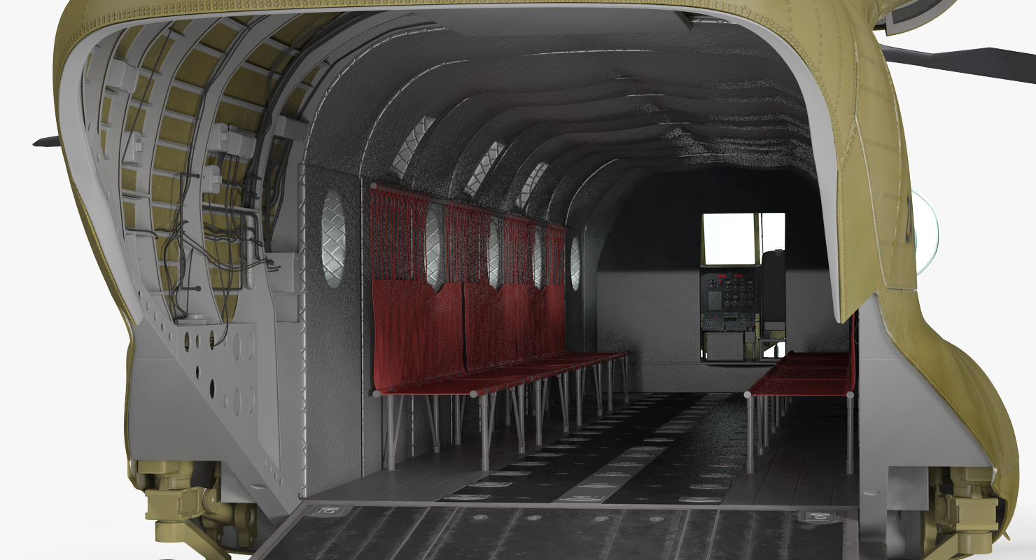 3D model Heavy Helicopter CH 47 Chinook