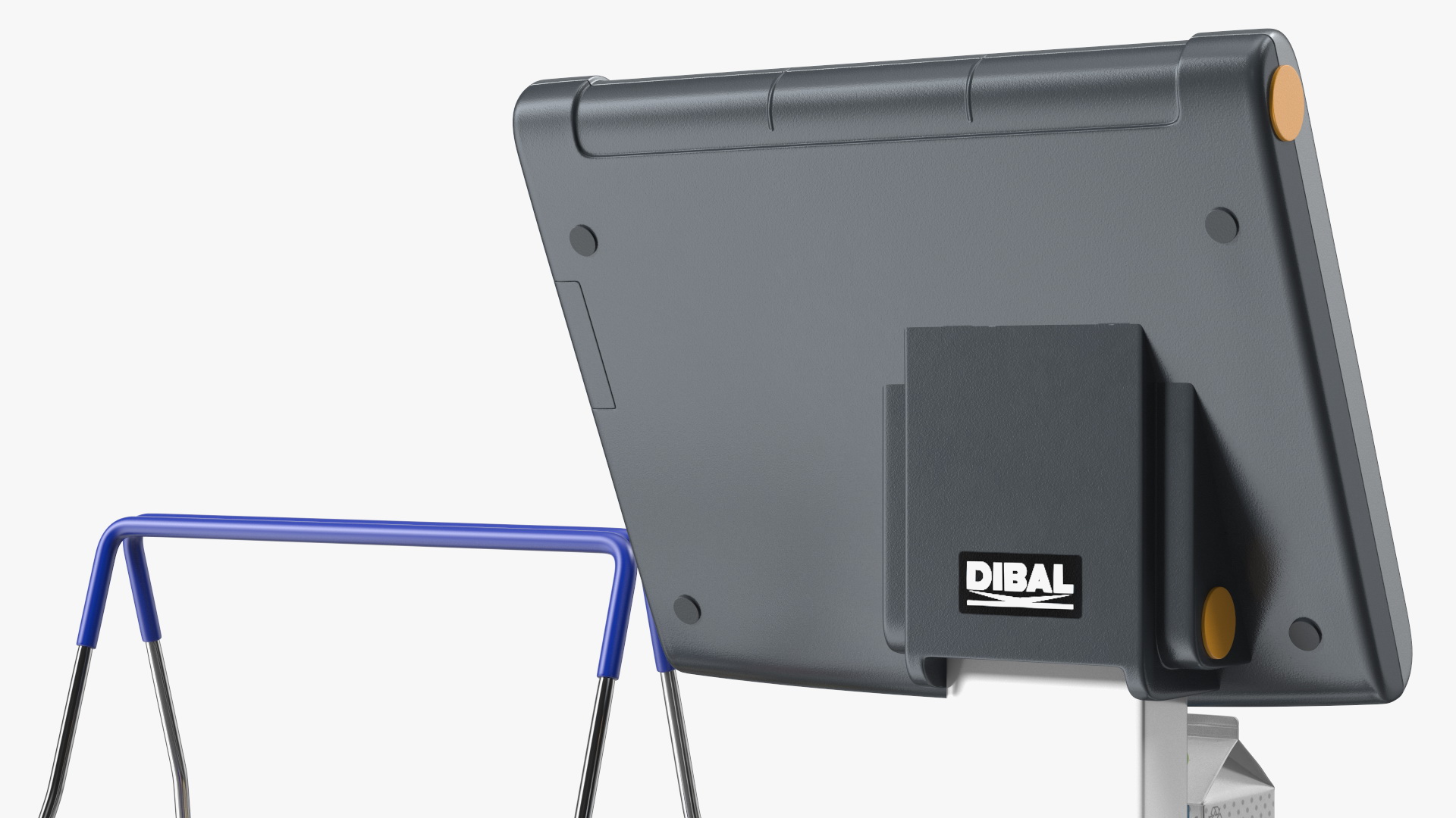3D model Self-service Scales D-900 with Shopping Cart with Goods