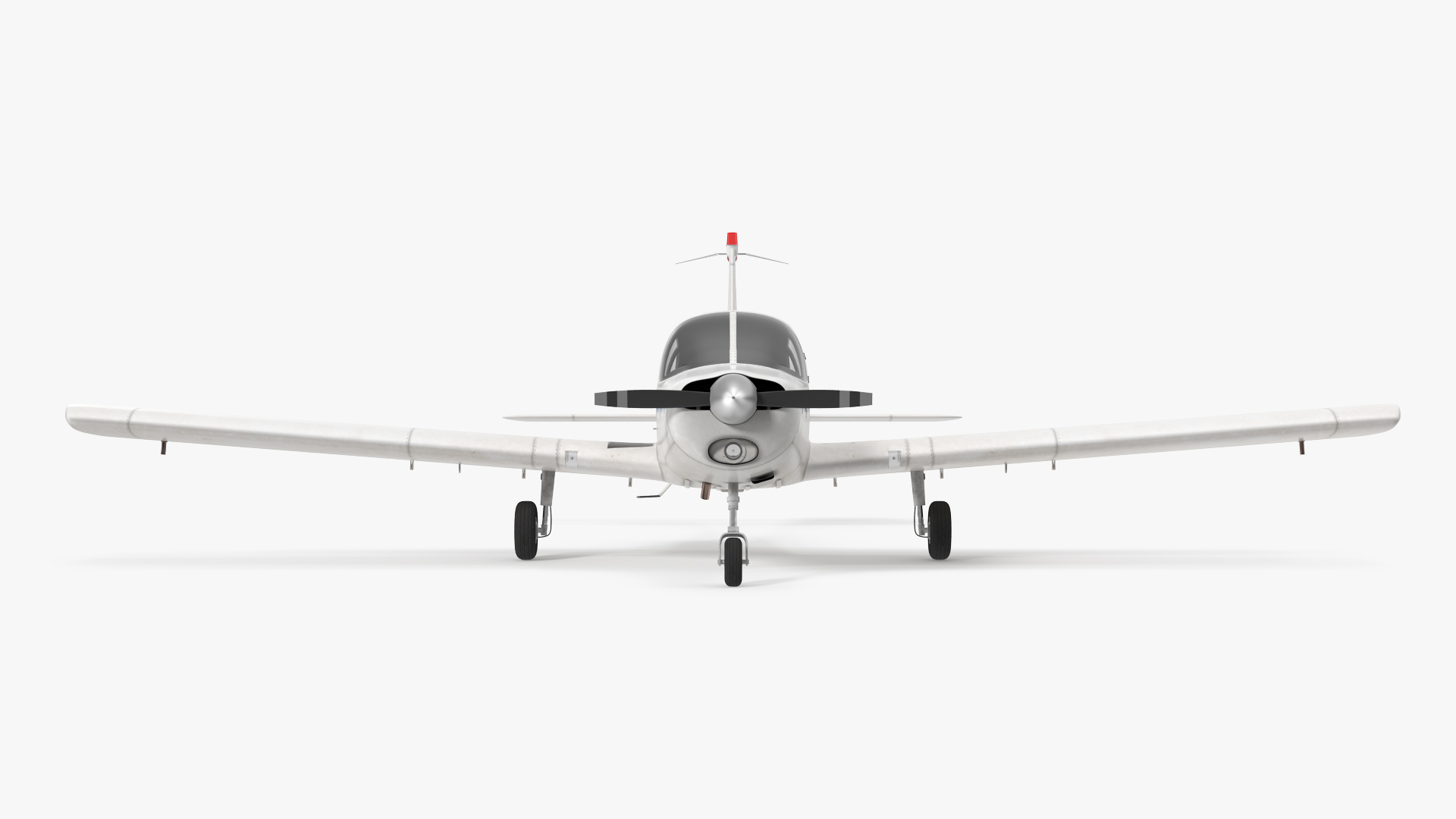 Civil Utility Aircraft Piper PA 28 161 Cherokee Rigged 3D model