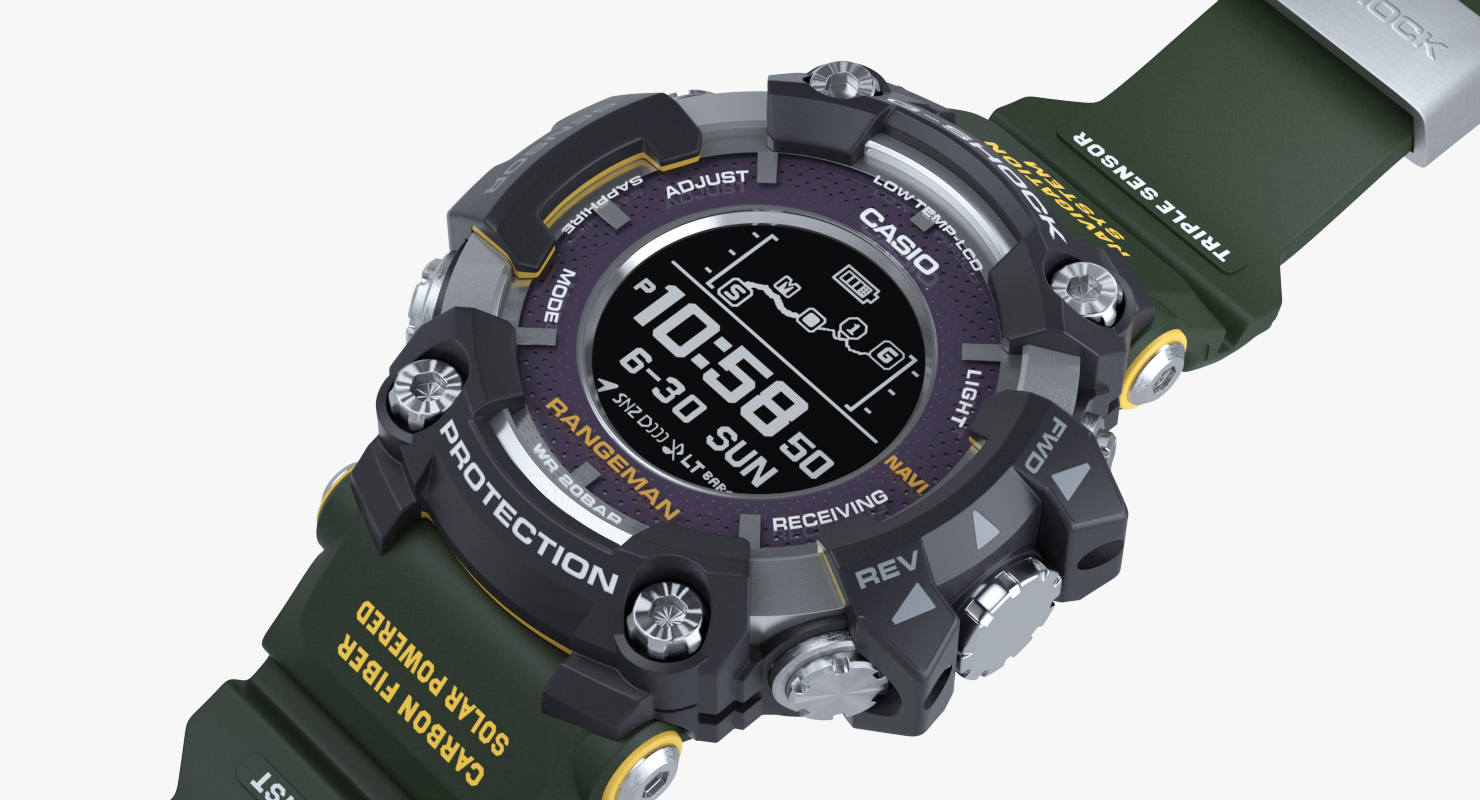 3D Casio G-Shock Rangeman Open Bracelet
