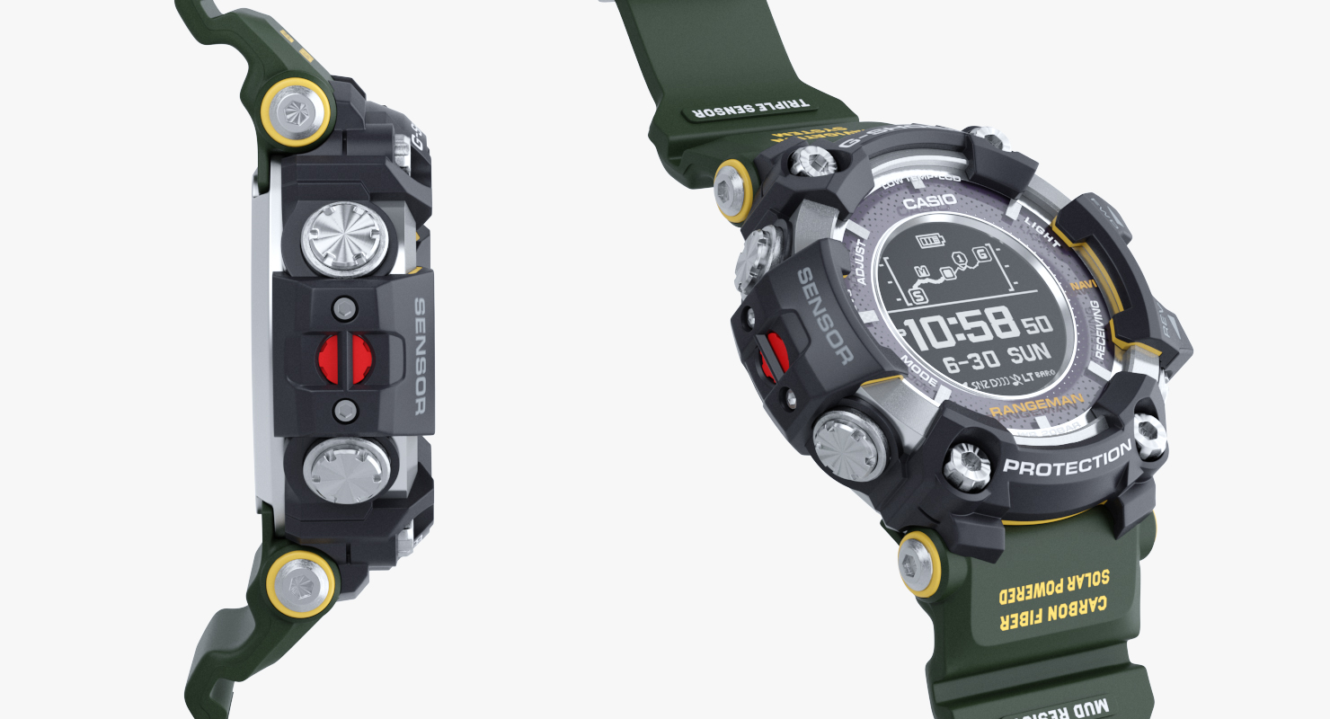 3D Casio G-Shock Rangeman Open Bracelet