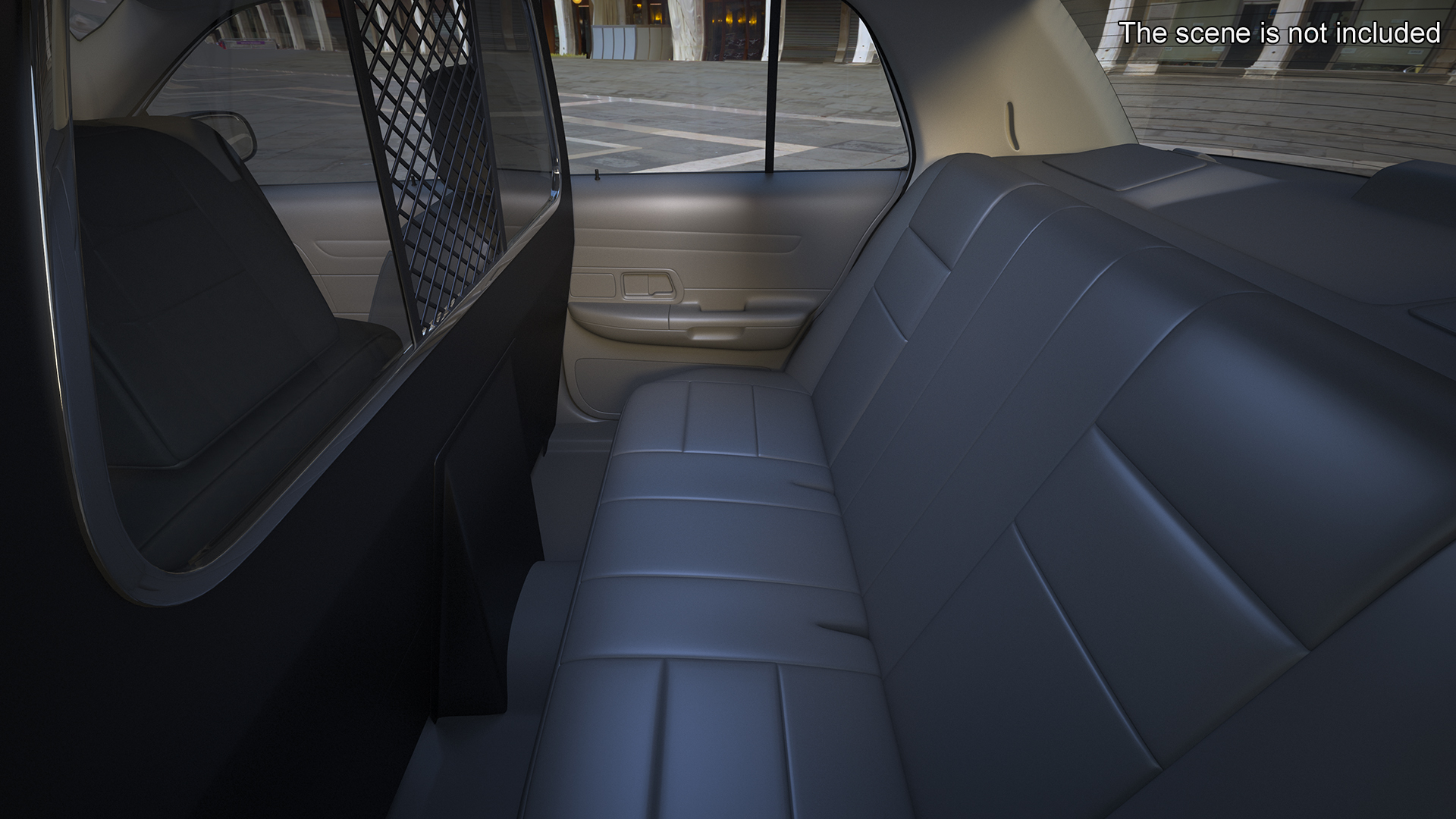 Police Interceptor Ford Crown Victoria Simple Interior 3D model