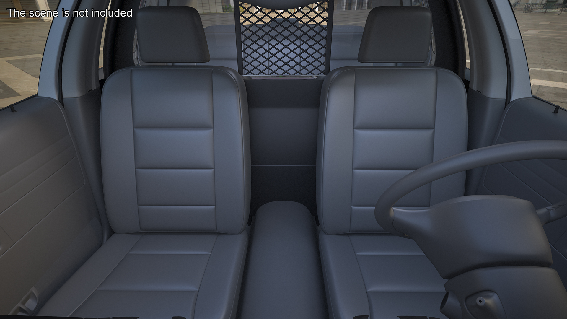 Police Interceptor Ford Crown Victoria Simple Interior 3D model