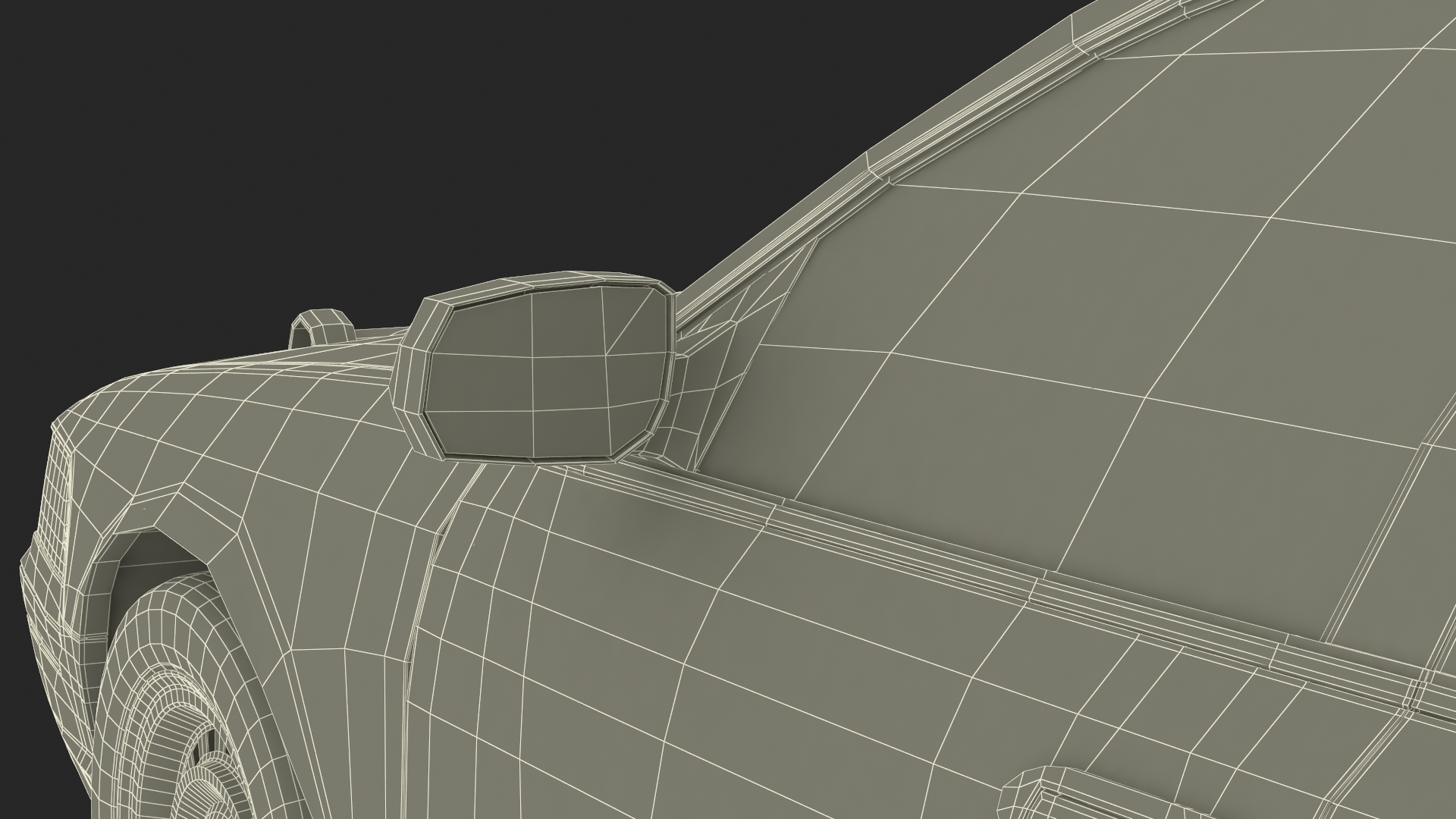 Police Interceptor Ford Crown Victoria Simple Interior 3D model