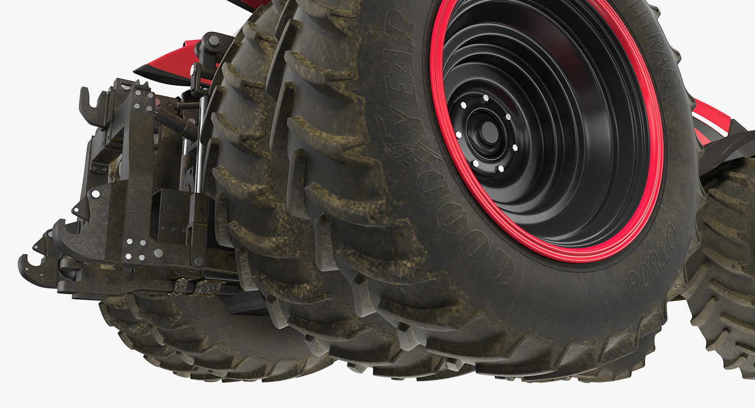 Case IH Self-Driving Drone Tractor Dusty Rigged 3D
