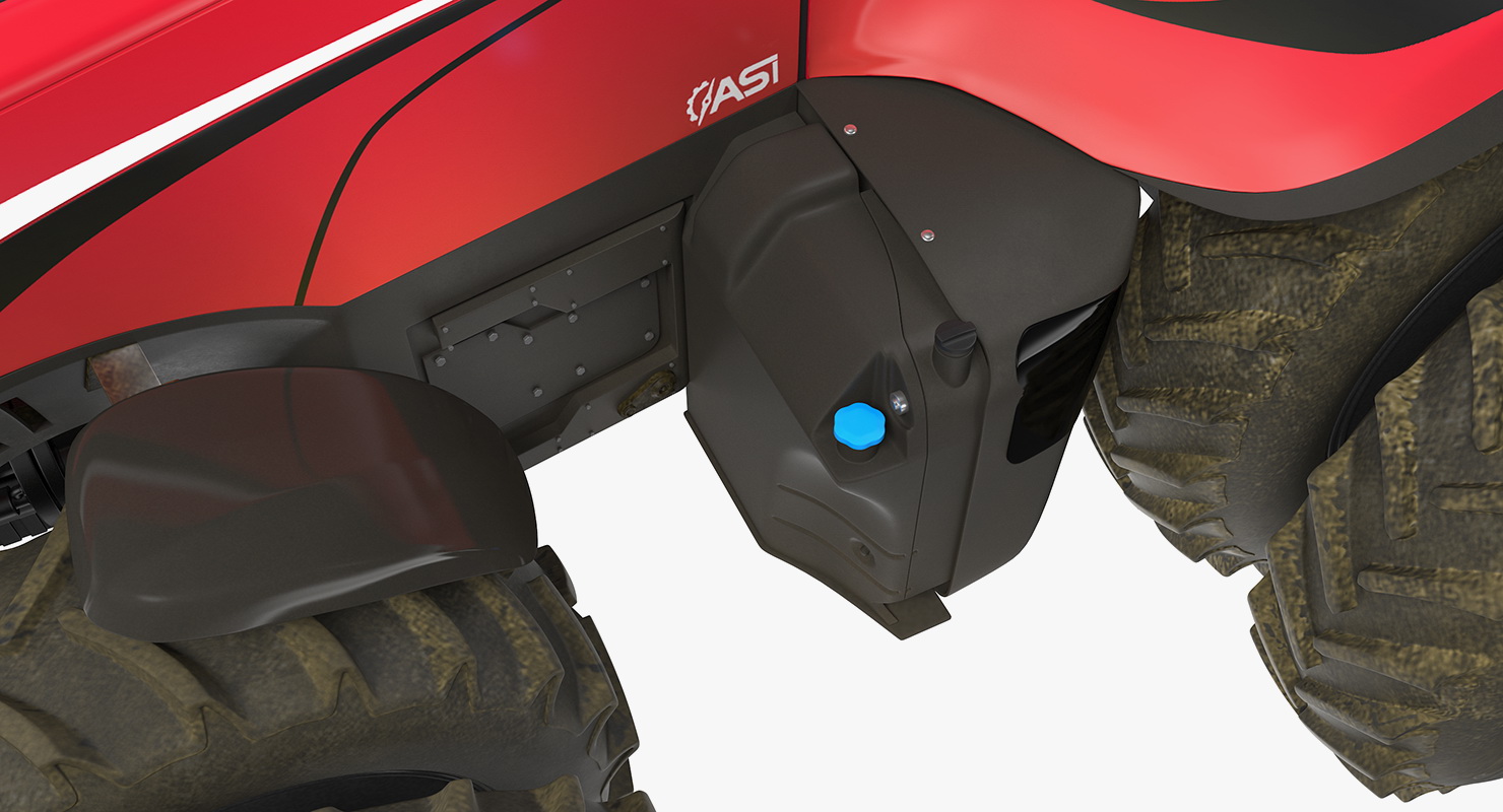 Case IH Self-Driving Drone Tractor Dusty Rigged 3D