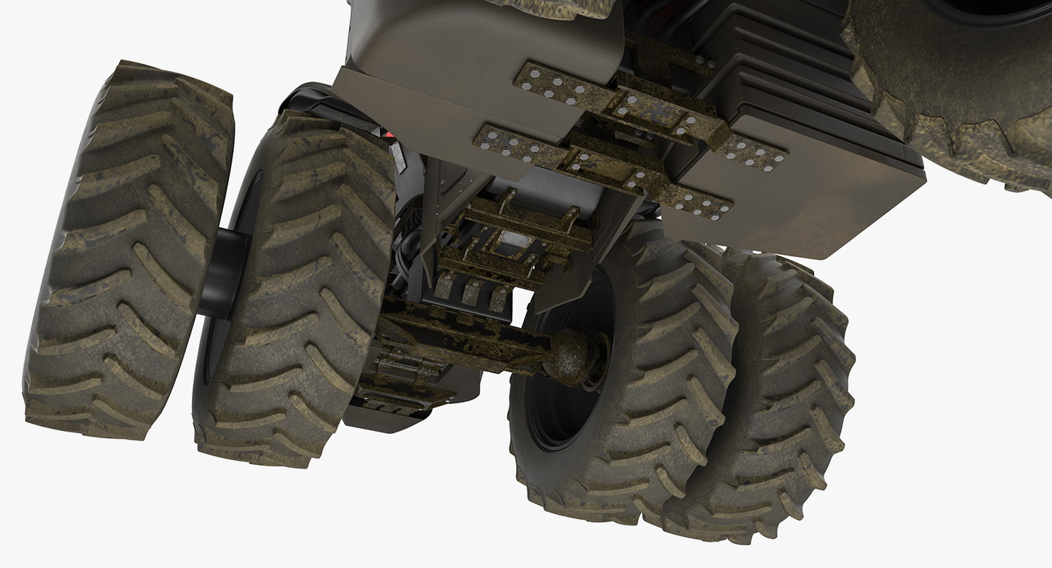 Case IH Self-Driving Drone Tractor Dusty Rigged 3D