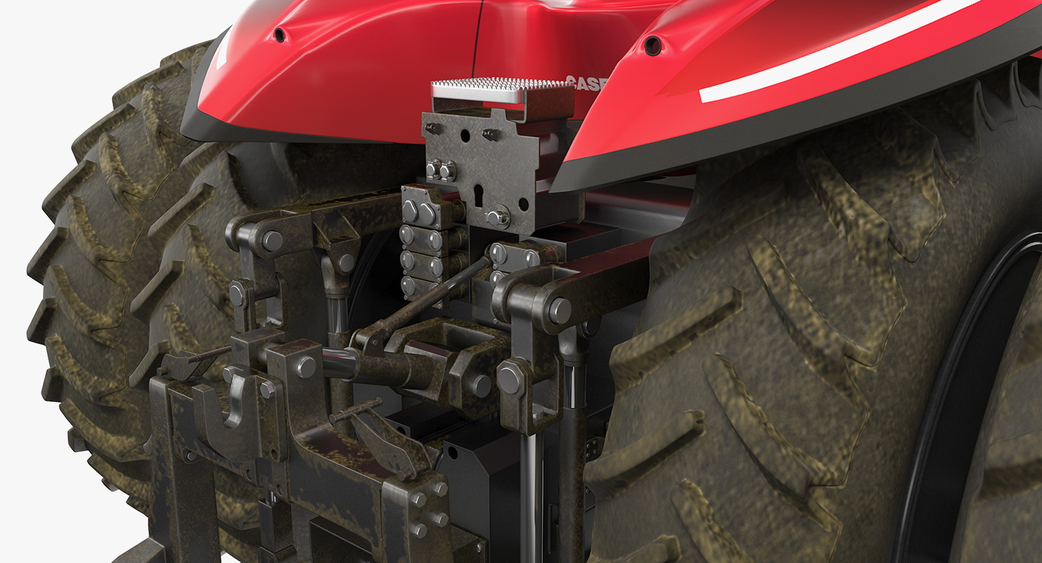 Case IH Self-Driving Drone Tractor Dusty Rigged 3D