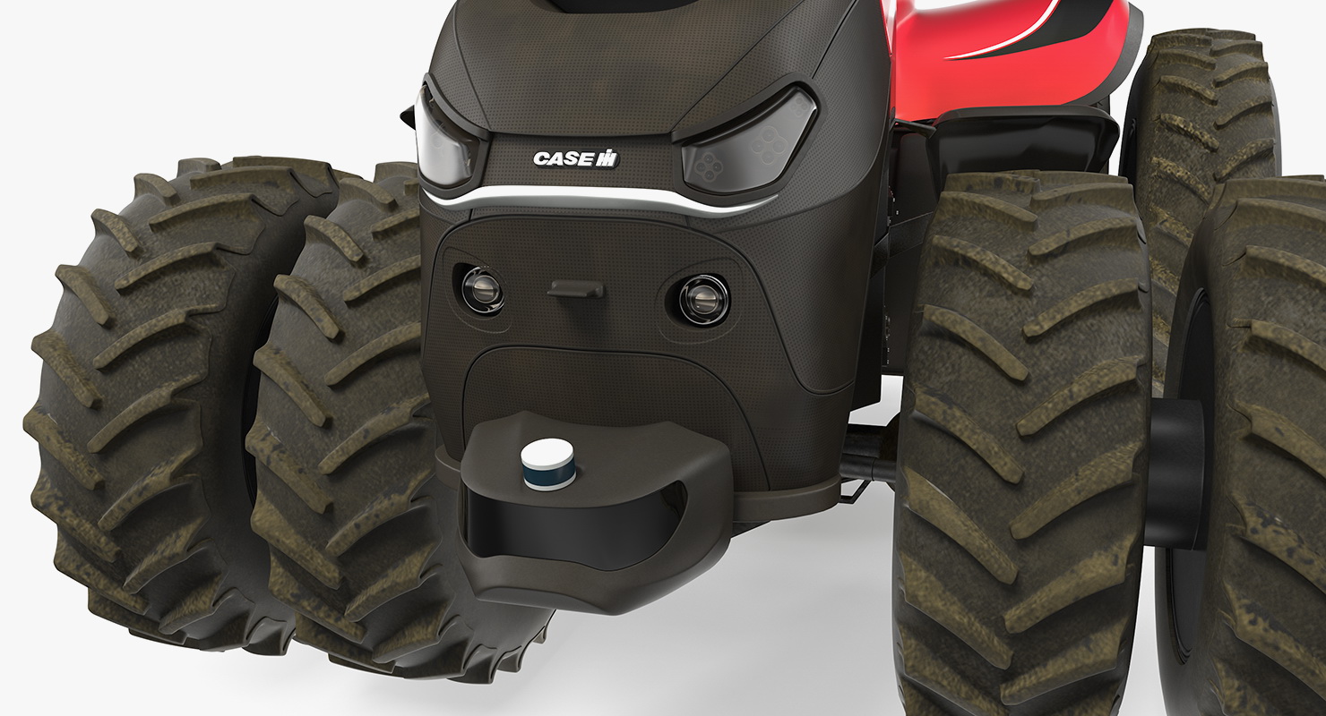 Case IH Self-Driving Drone Tractor Dusty Rigged 3D