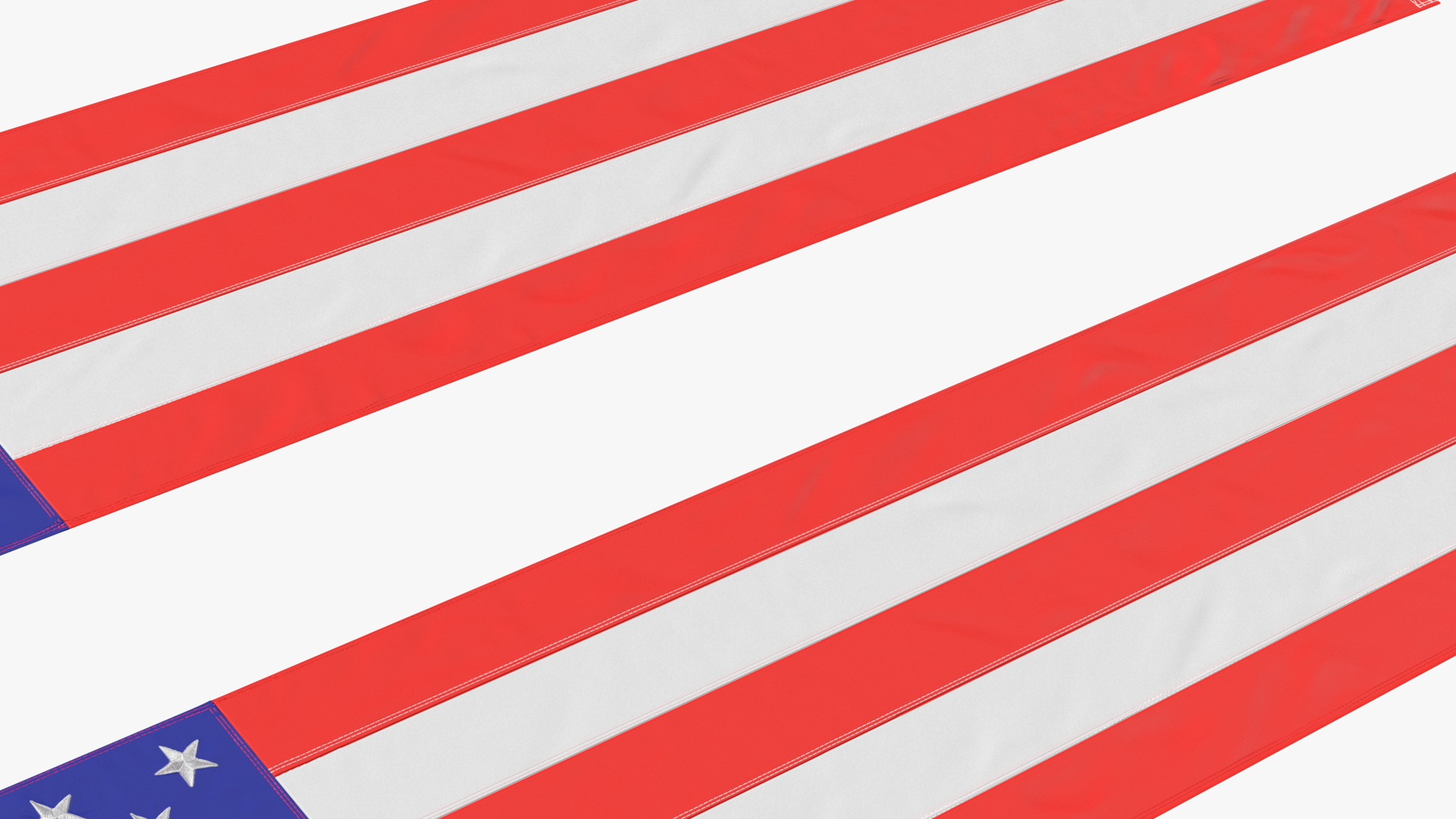 Pull Down US Flags Set 3D