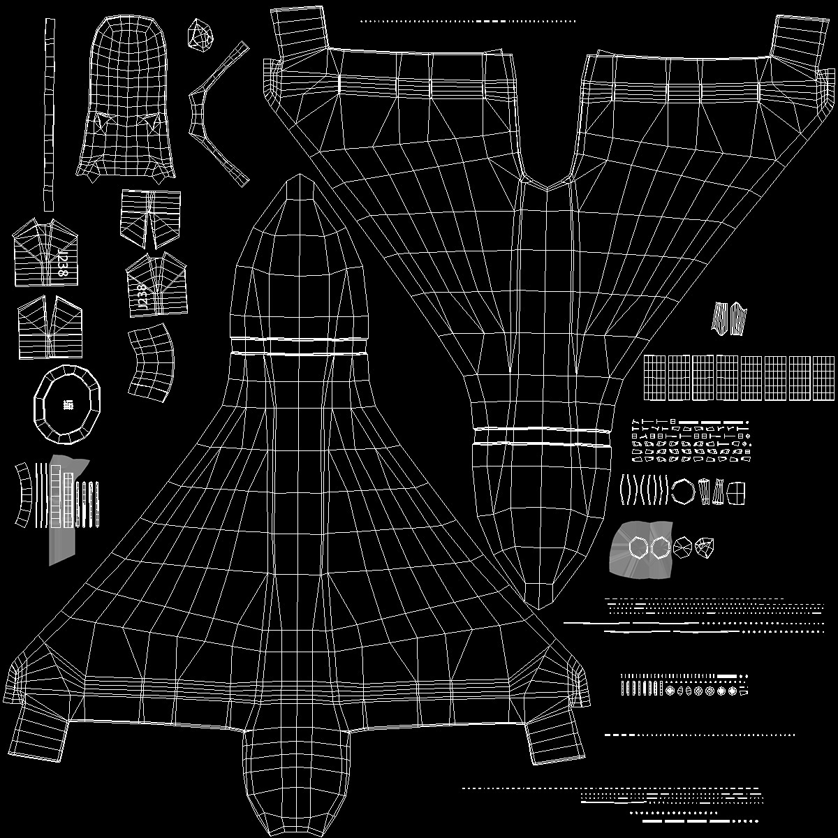 3D Shahed 238 Kamikaze Drone Black