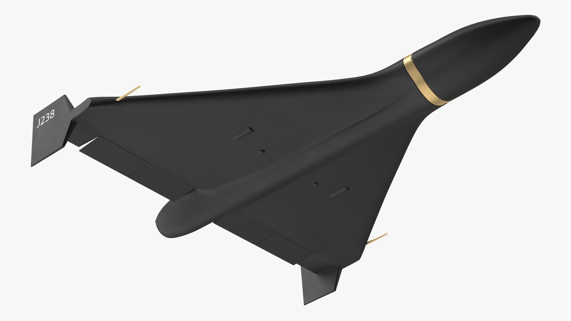 3D Shahed 238 Kamikaze Drone Black