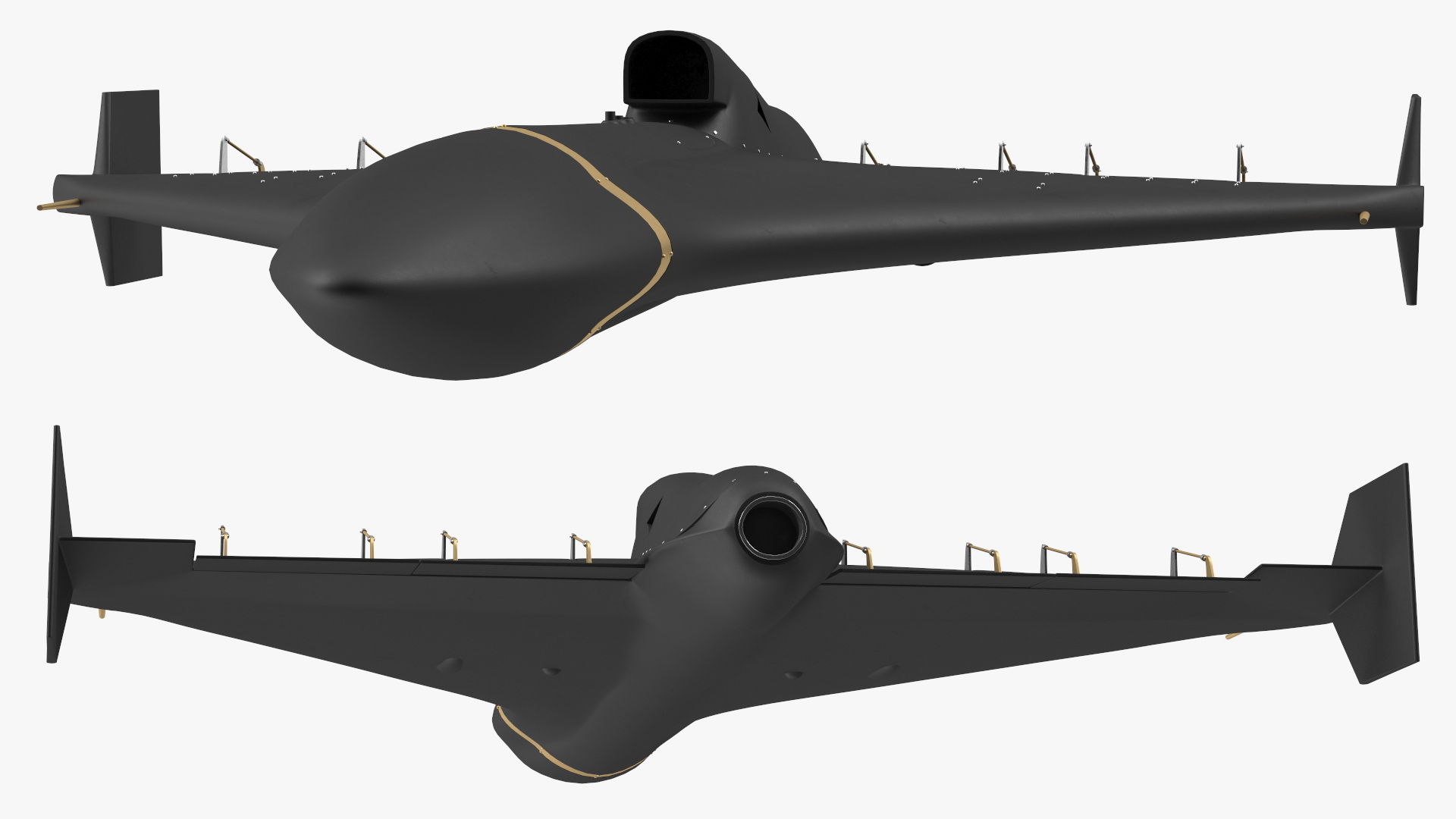 3D Shahed 238 Kamikaze Drone Black