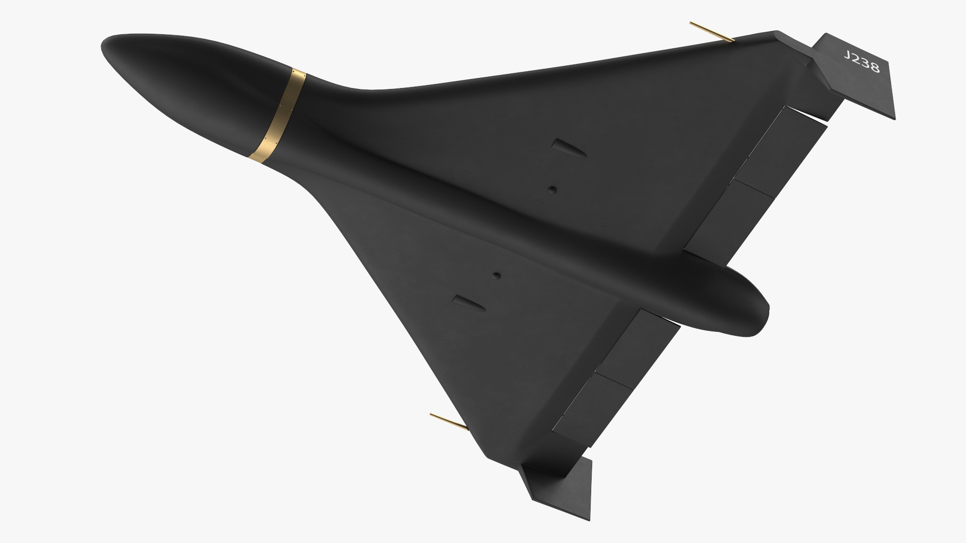 3D Shahed 238 Kamikaze Drone Black