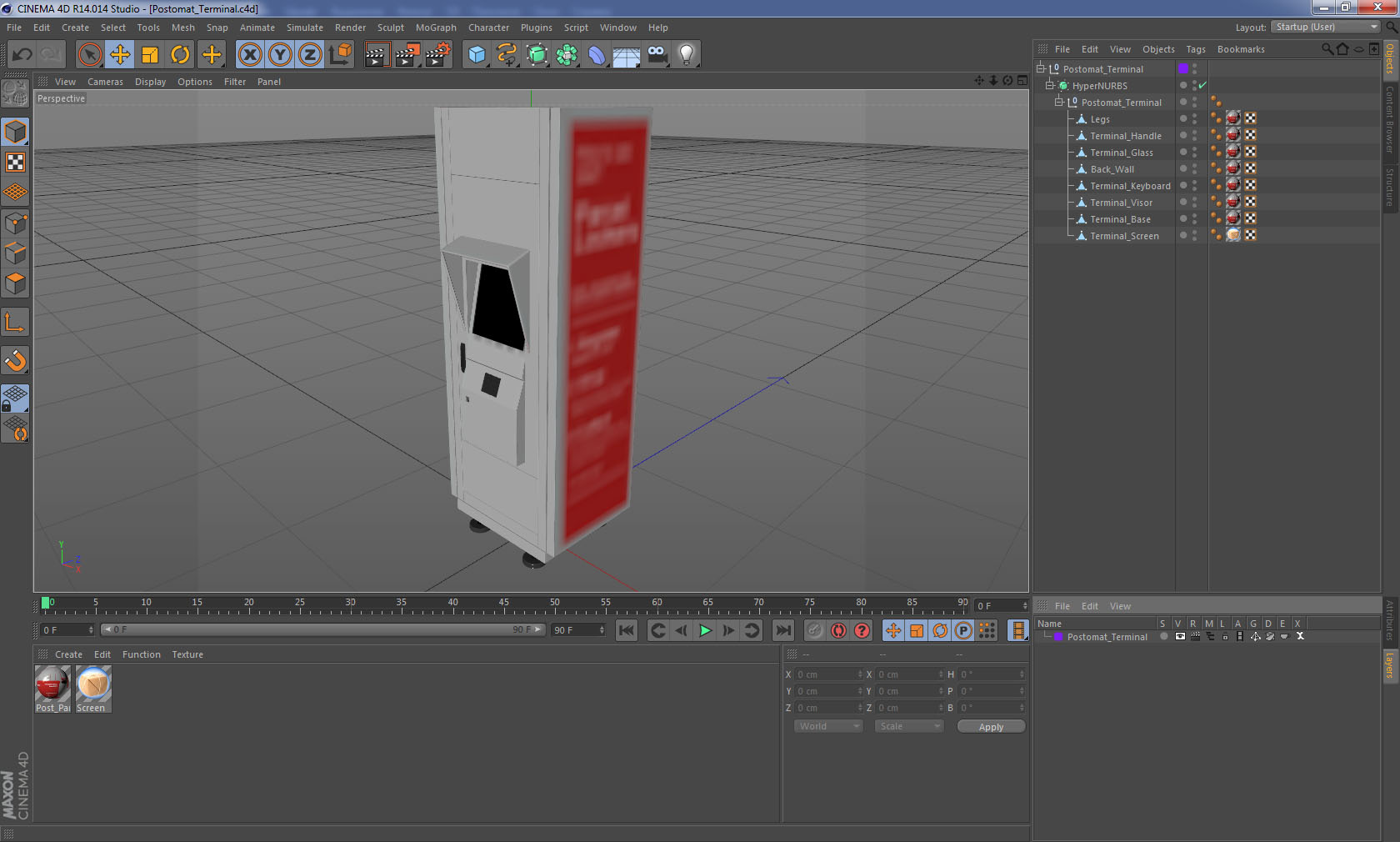 Postomat Terminal 3D