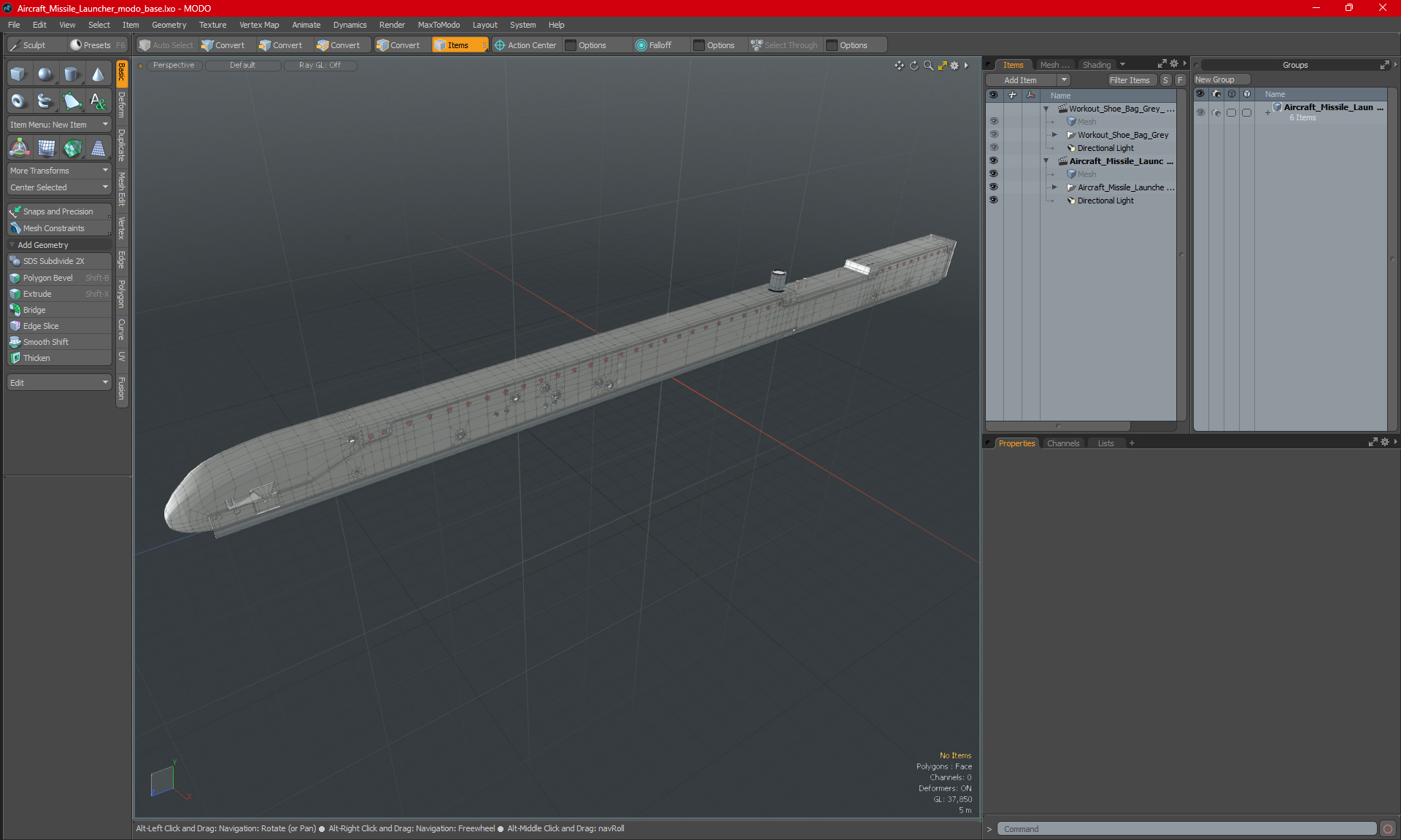 3D model Aircraft Missile Launcher