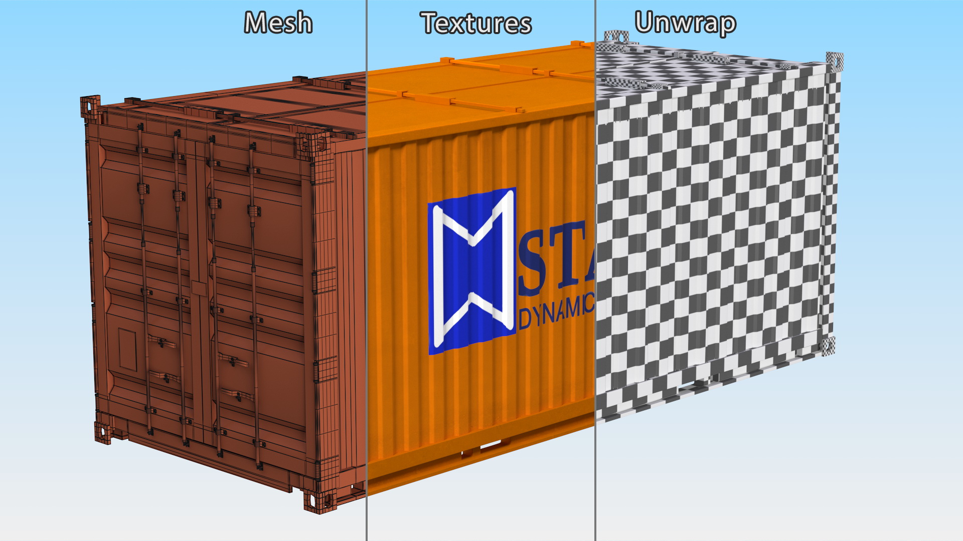 3D Staxxon Shipping Container