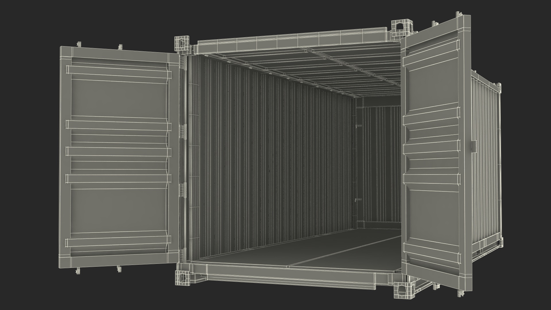 3D Staxxon Shipping Container