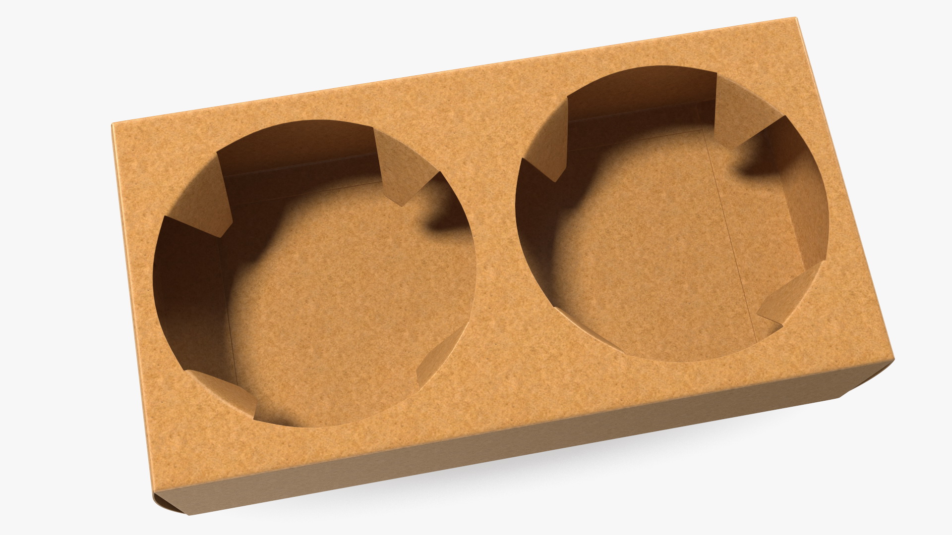 3D model 2 Cup Drink Paper Carrier