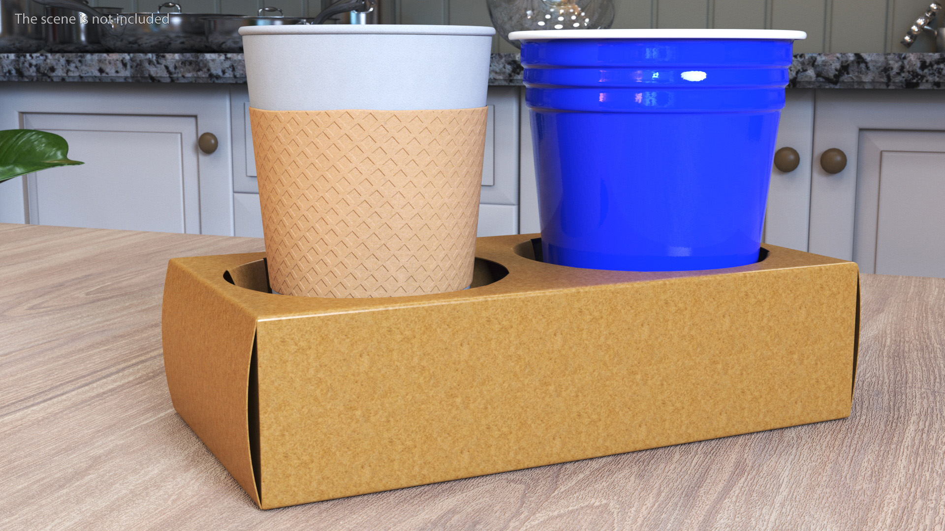 3D model 2 Cup Drink Paper Carrier