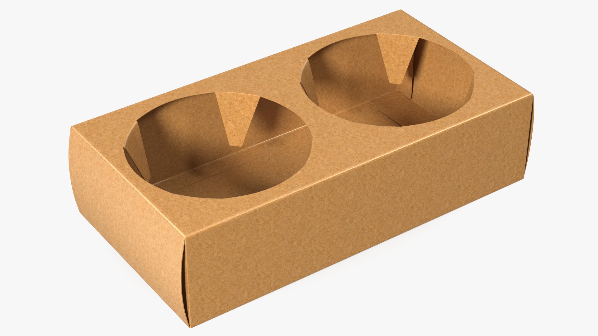 3D model 2 Cup Drink Paper Carrier