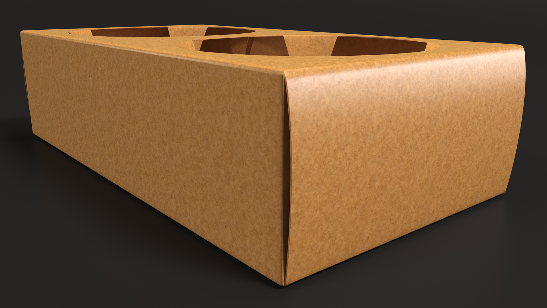 3D model 2 Cup Drink Paper Carrier