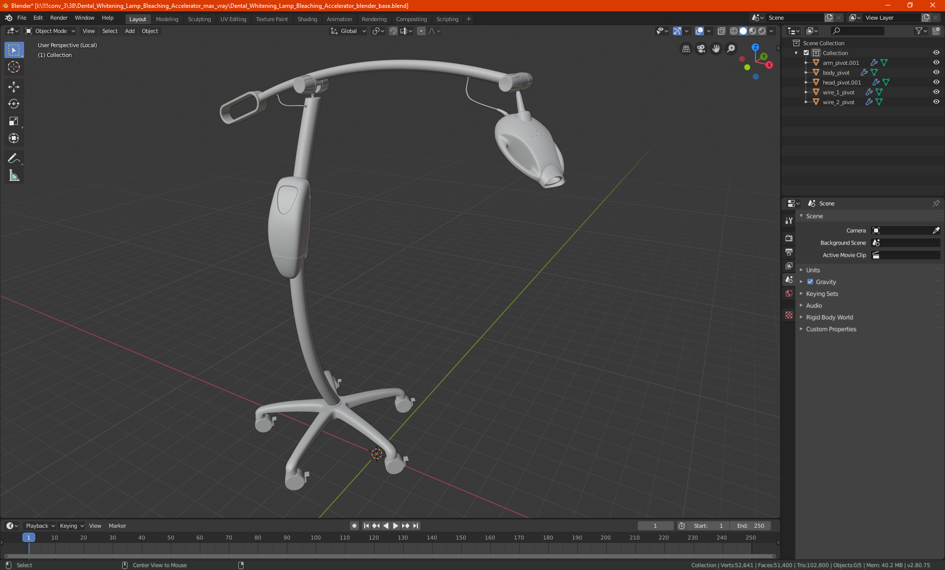 3D Philips Zoom WhiteSpeed Lamp model