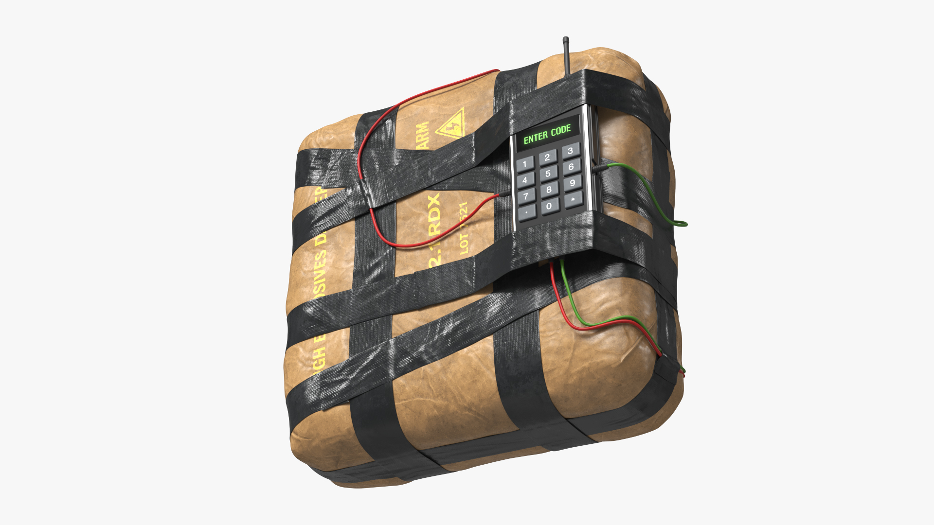 C4 Explosive Package with Remote Keypad, view 2