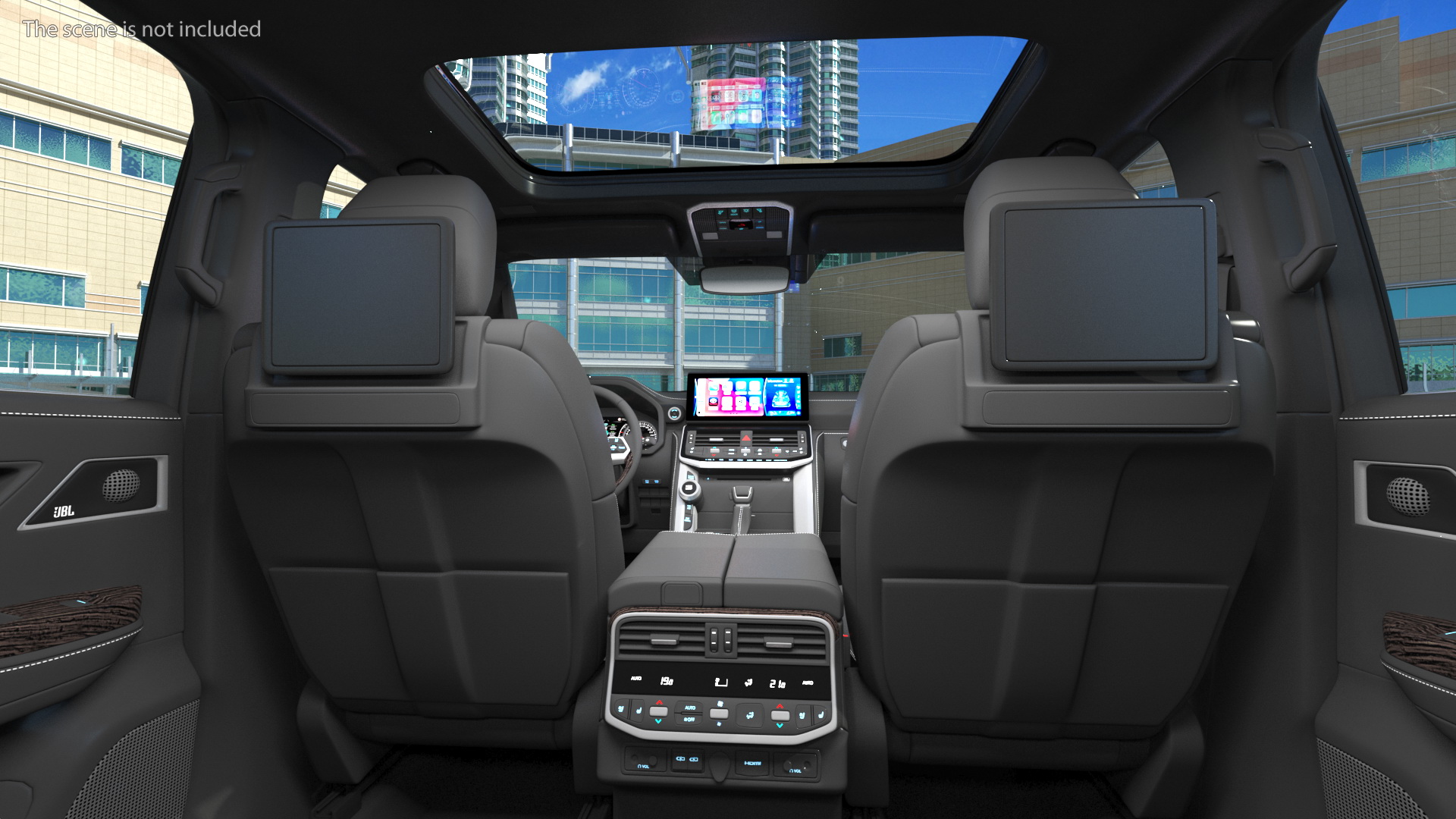 Toyota Land Cruiser Silver Light On Rigged 3D