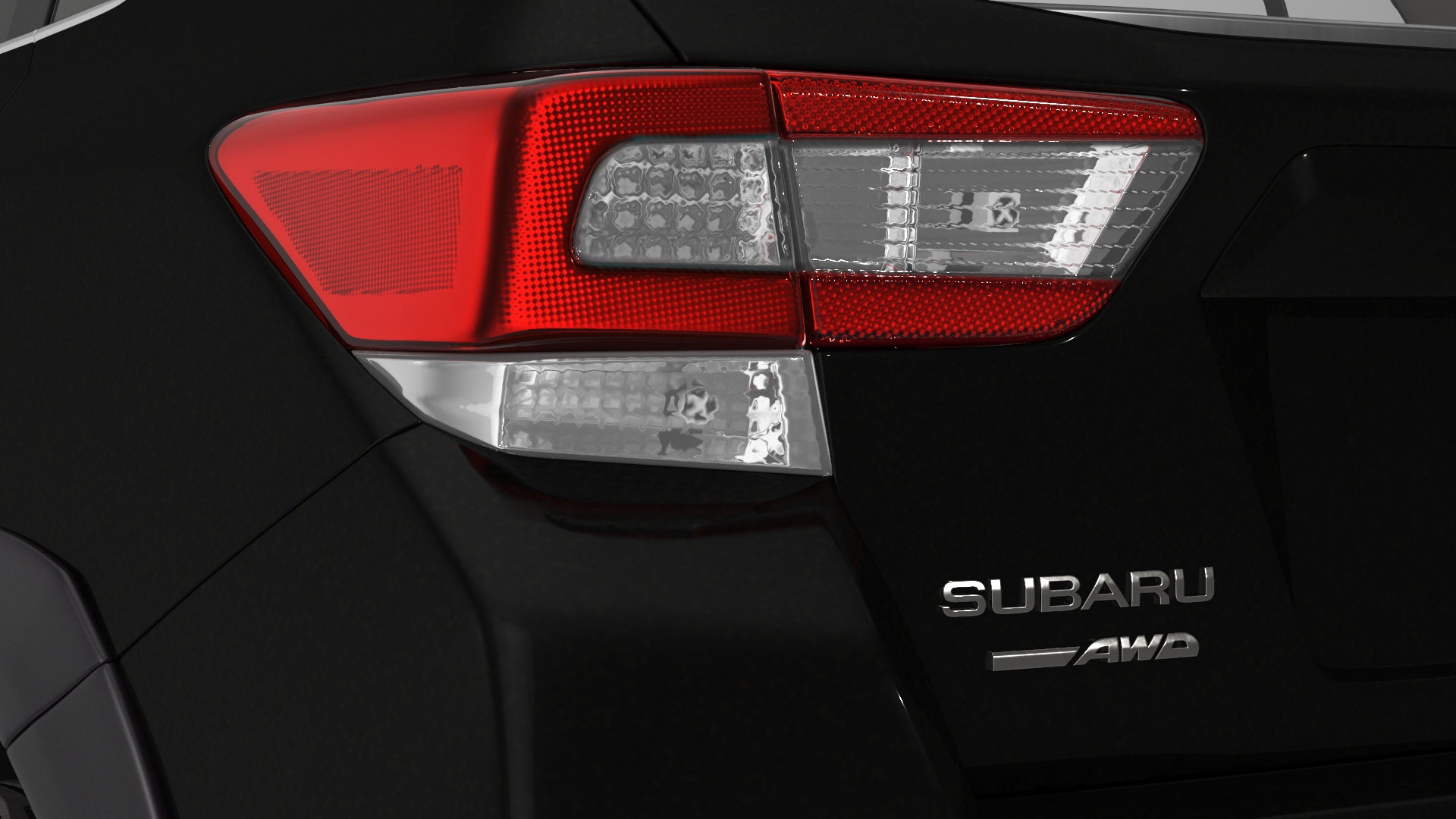 3D model 2020 Subaru XV CUV Simple Interior Black