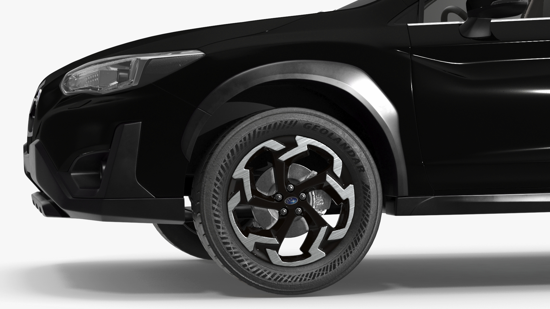 3D model 2020 Subaru XV CUV Simple Interior Black