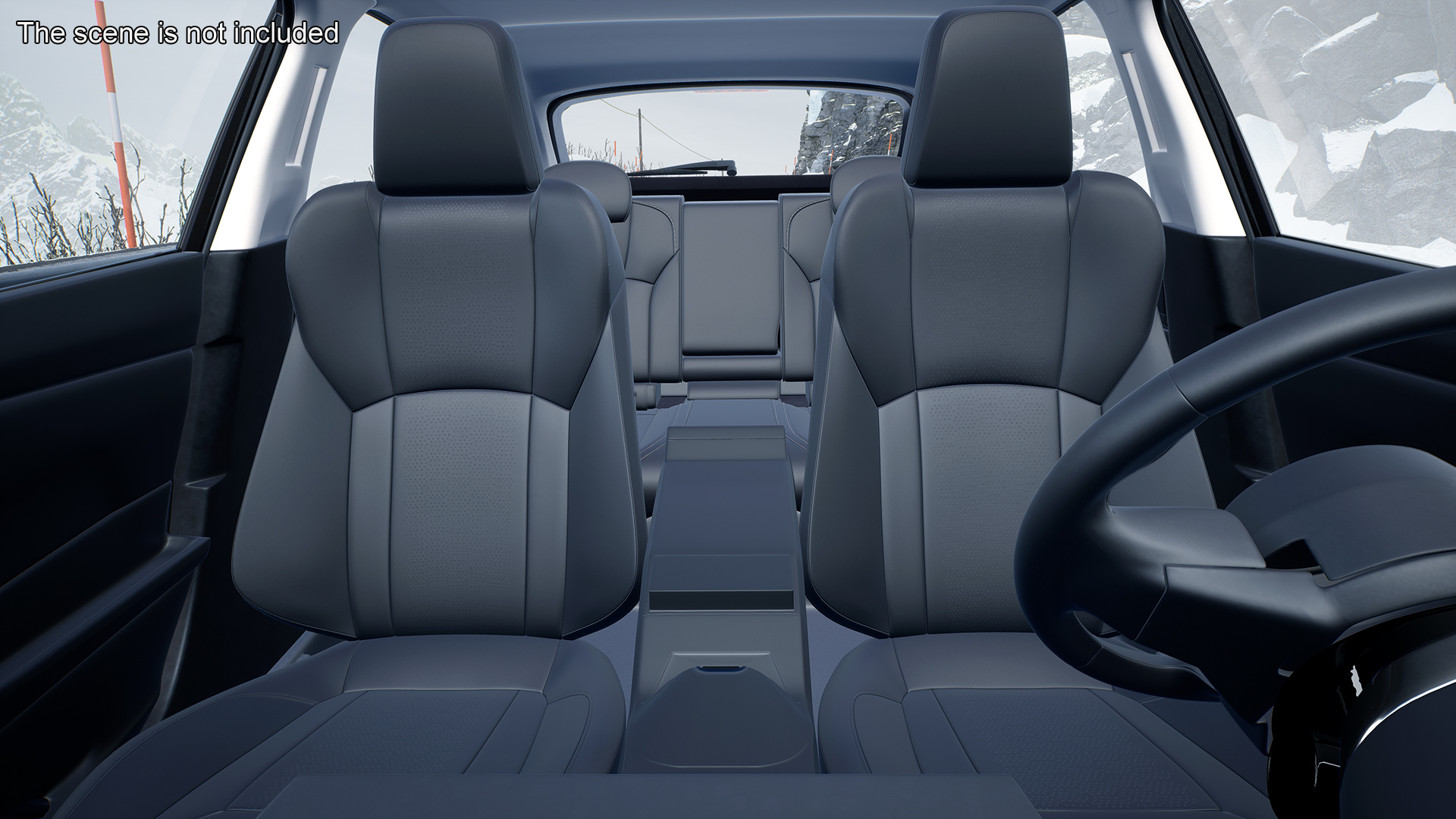 3D model 2020 Subaru XV CUV Simple Interior Black
