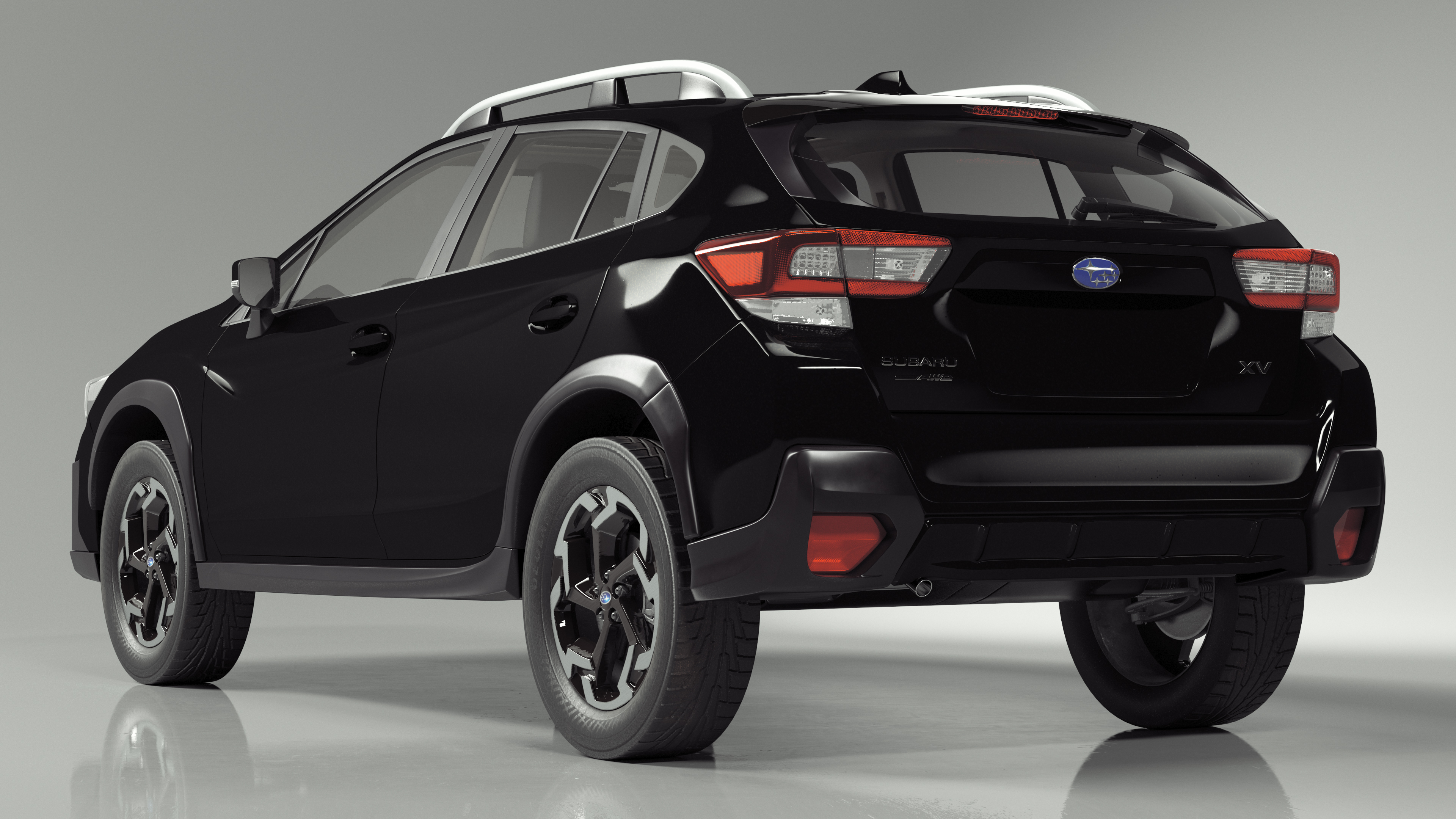 3D model 2020 Subaru XV CUV Simple Interior Black
