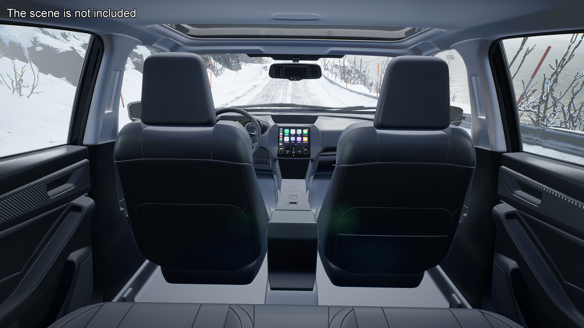 3D model 2020 Subaru XV CUV Simple Interior Black