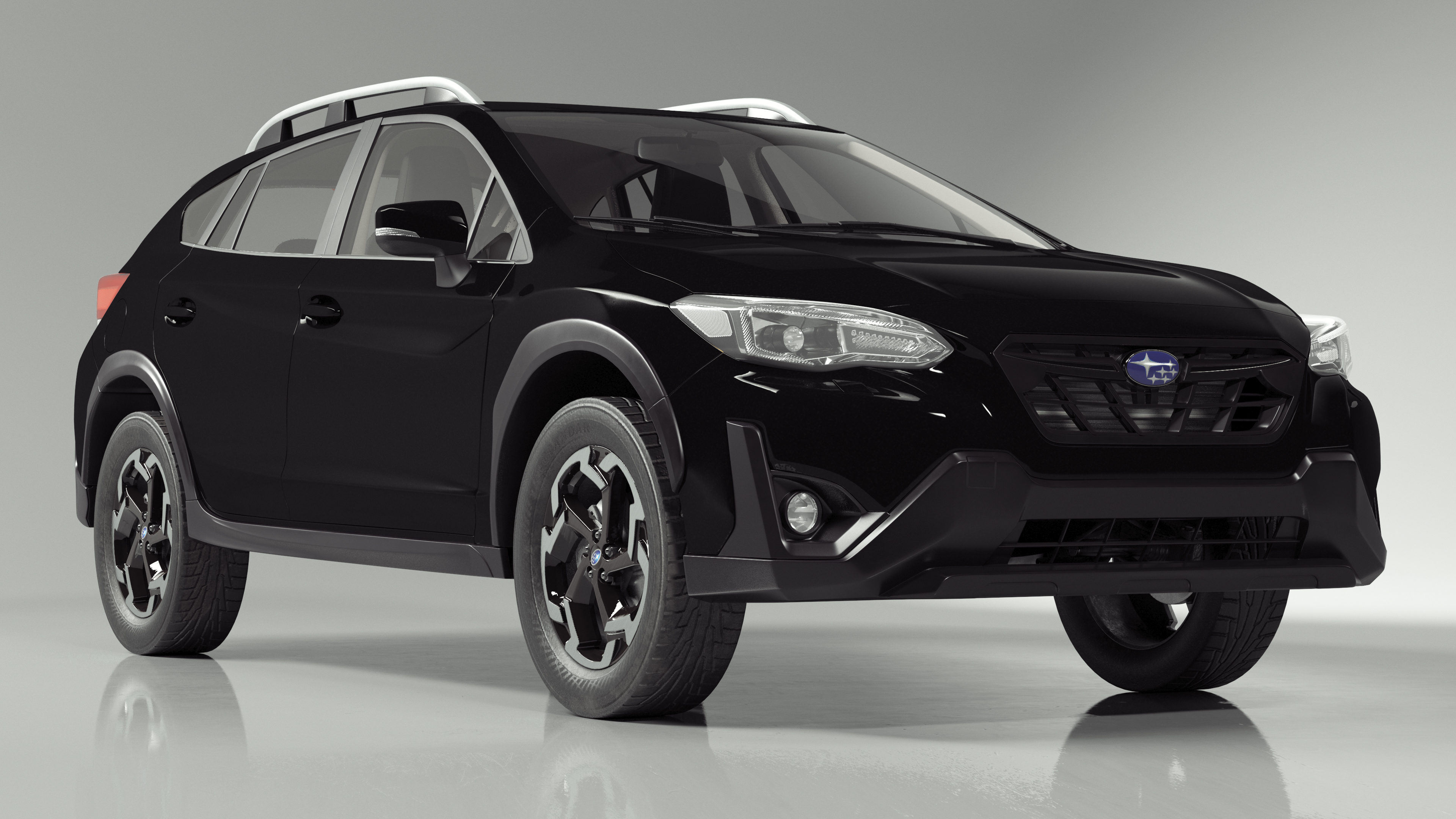 3D model 2020 Subaru XV CUV Simple Interior Black