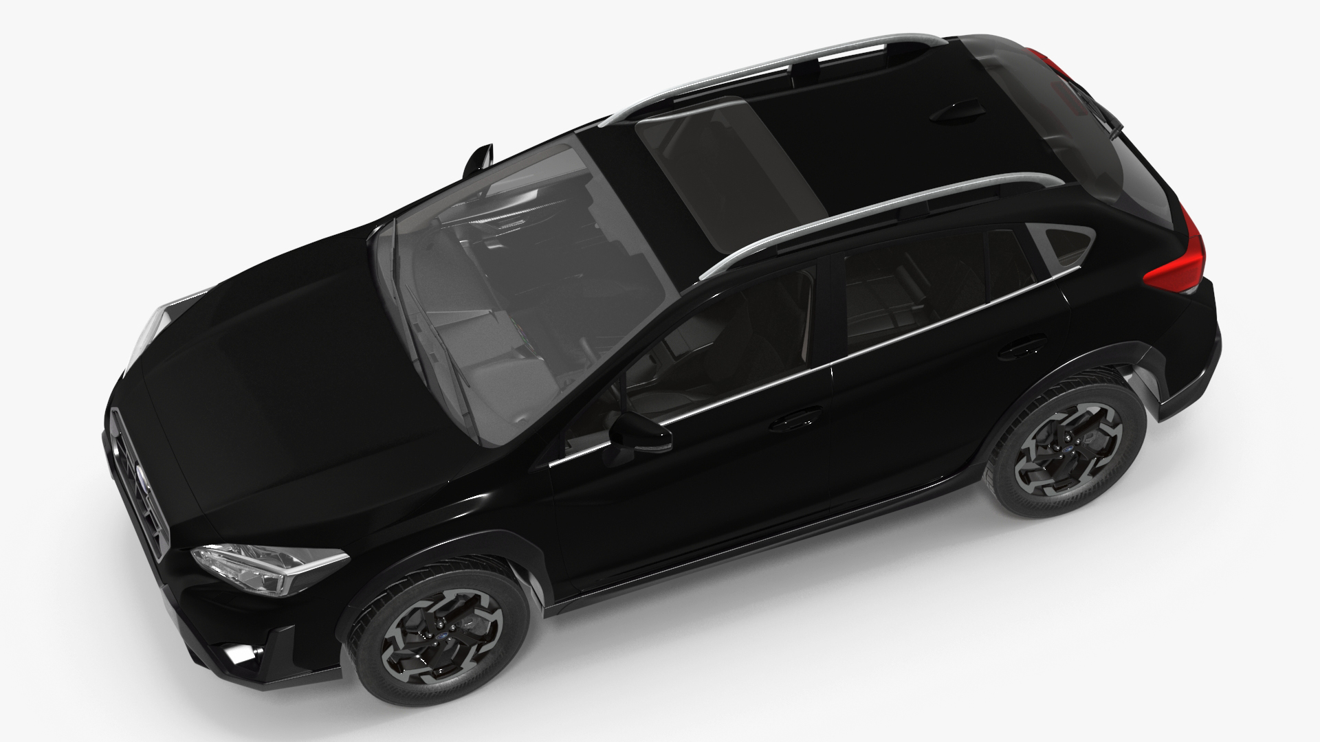 3D model 2020 Subaru XV CUV Simple Interior Black