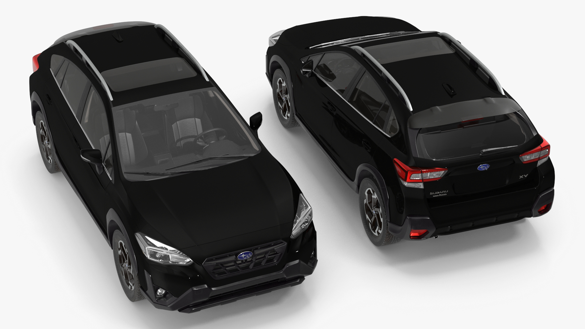3D model 2020 Subaru XV CUV Simple Interior Black