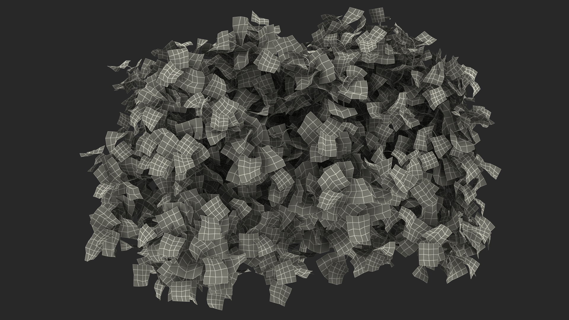 3D Autumn Fig Tree Two Trunks