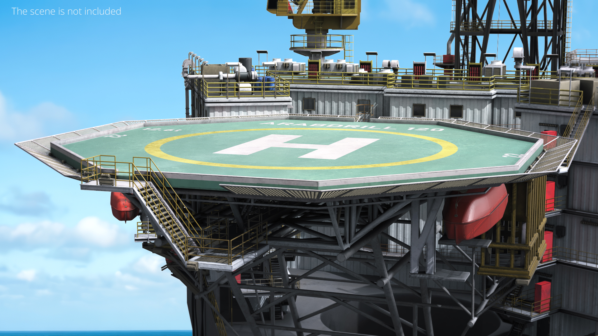 Jack Up Rig Helipad Landing Platform - view 3