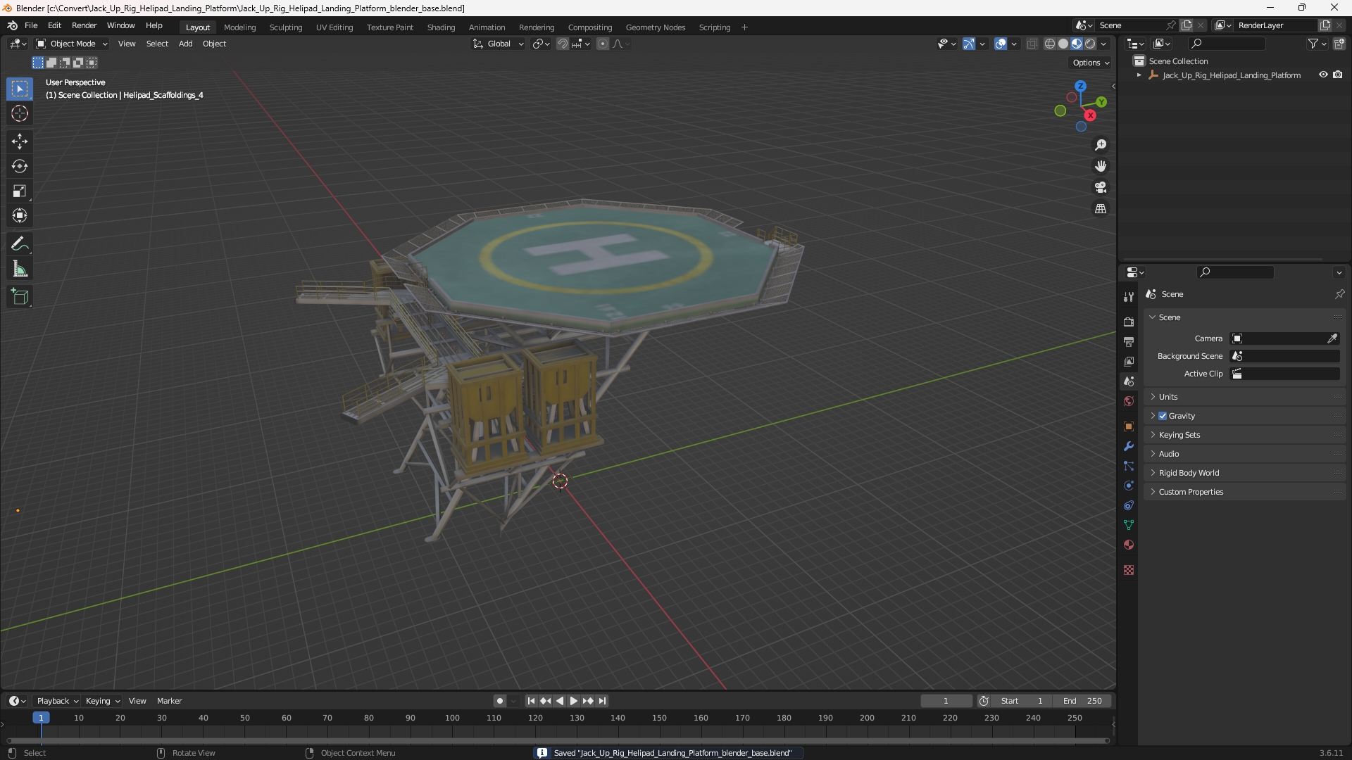 Jack Up Rig Helipad Landing Platform - view 10